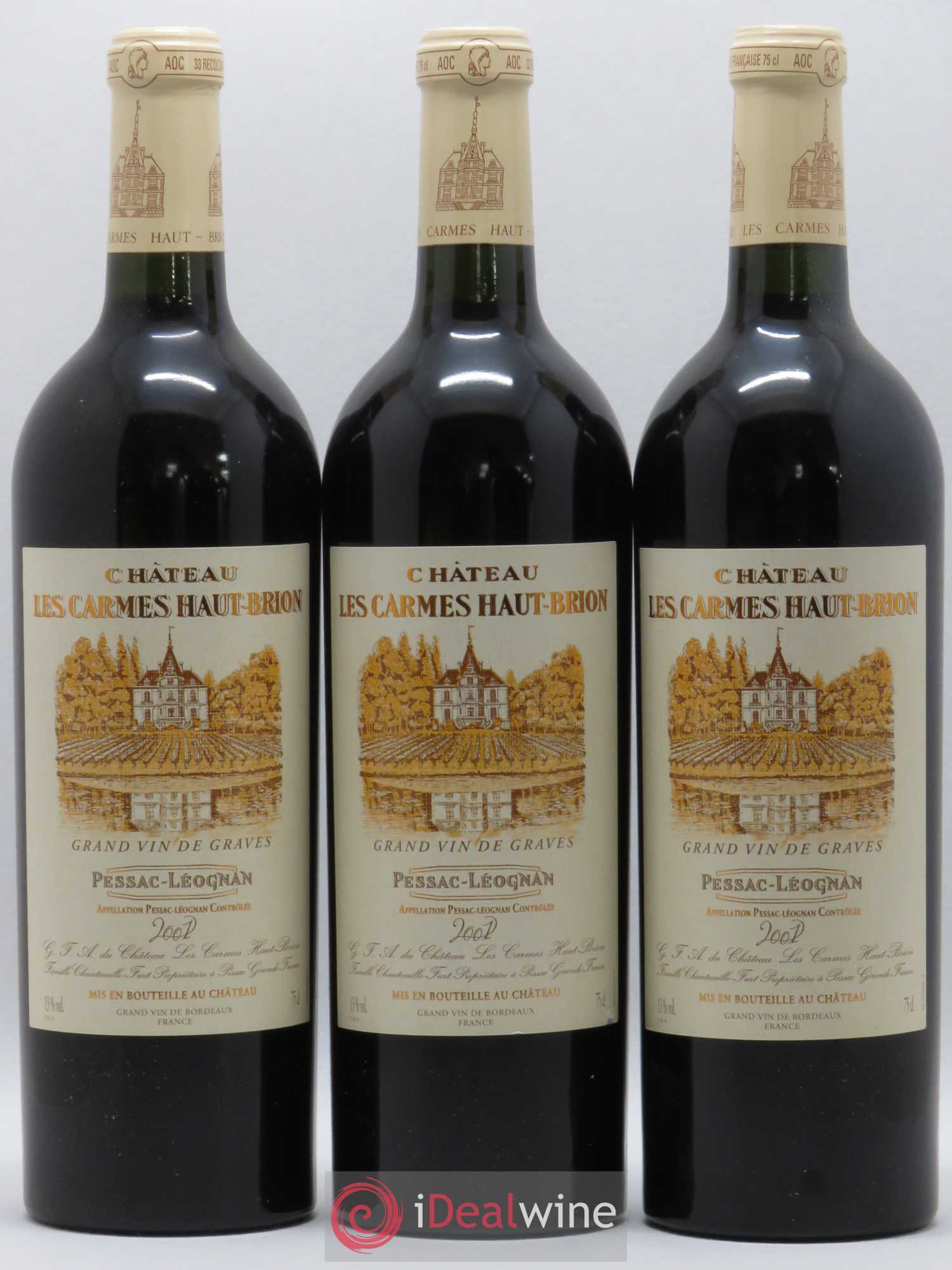 Château Les Carmes Haut-Brion 2001 - Lot de 12 bouteilles - 2