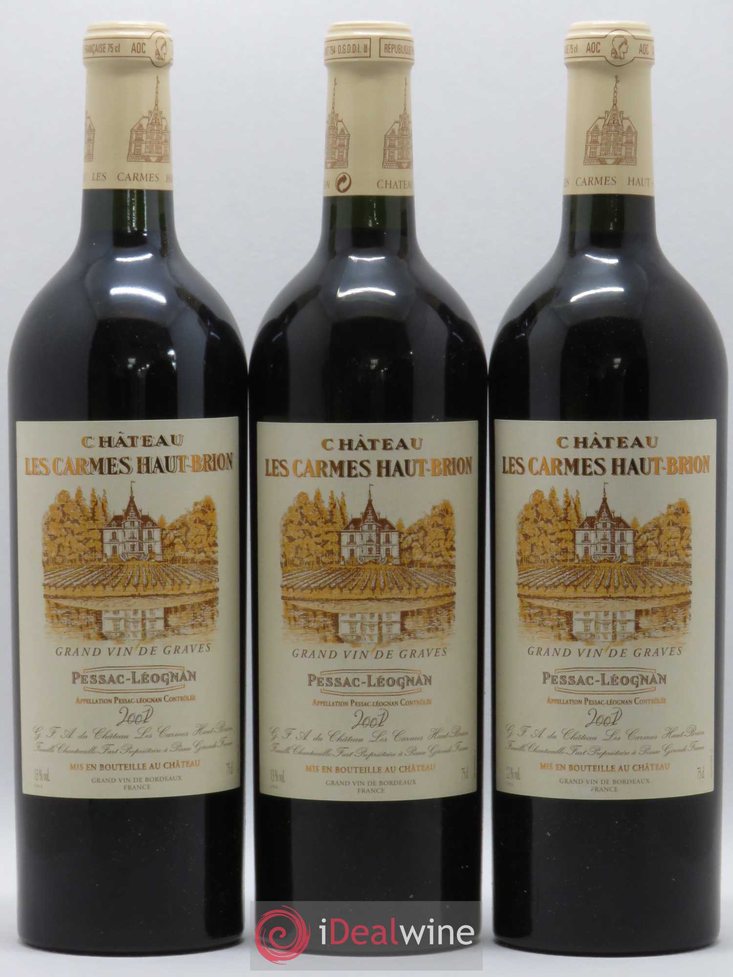 Château Les Carmes Haut-Brion 2001 - Lot de 12 bouteilles - 4