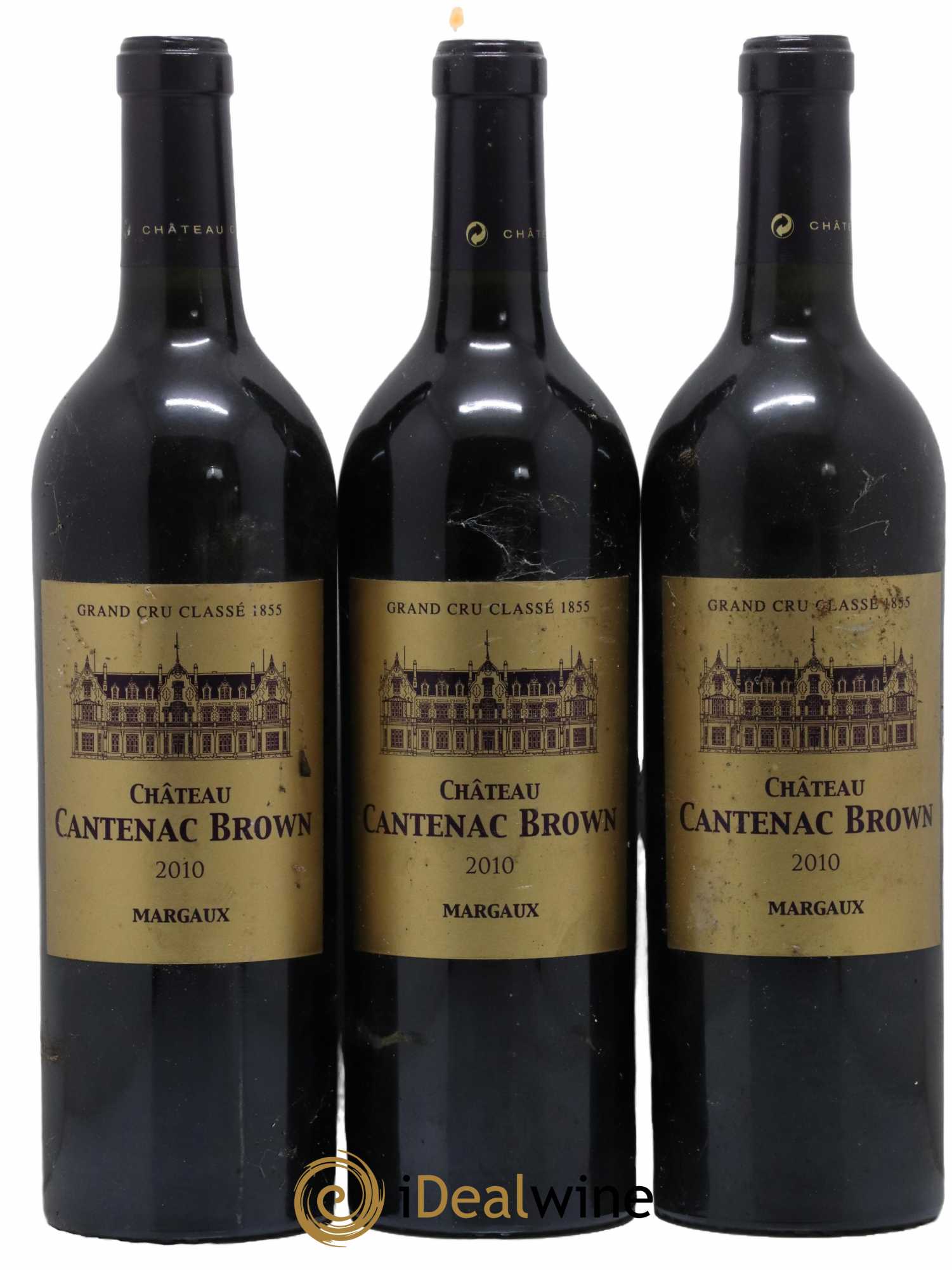 Château Cantenac Brown 3ème Grand Cru Classé 2010 - Lot de 3 bouteilles - 0