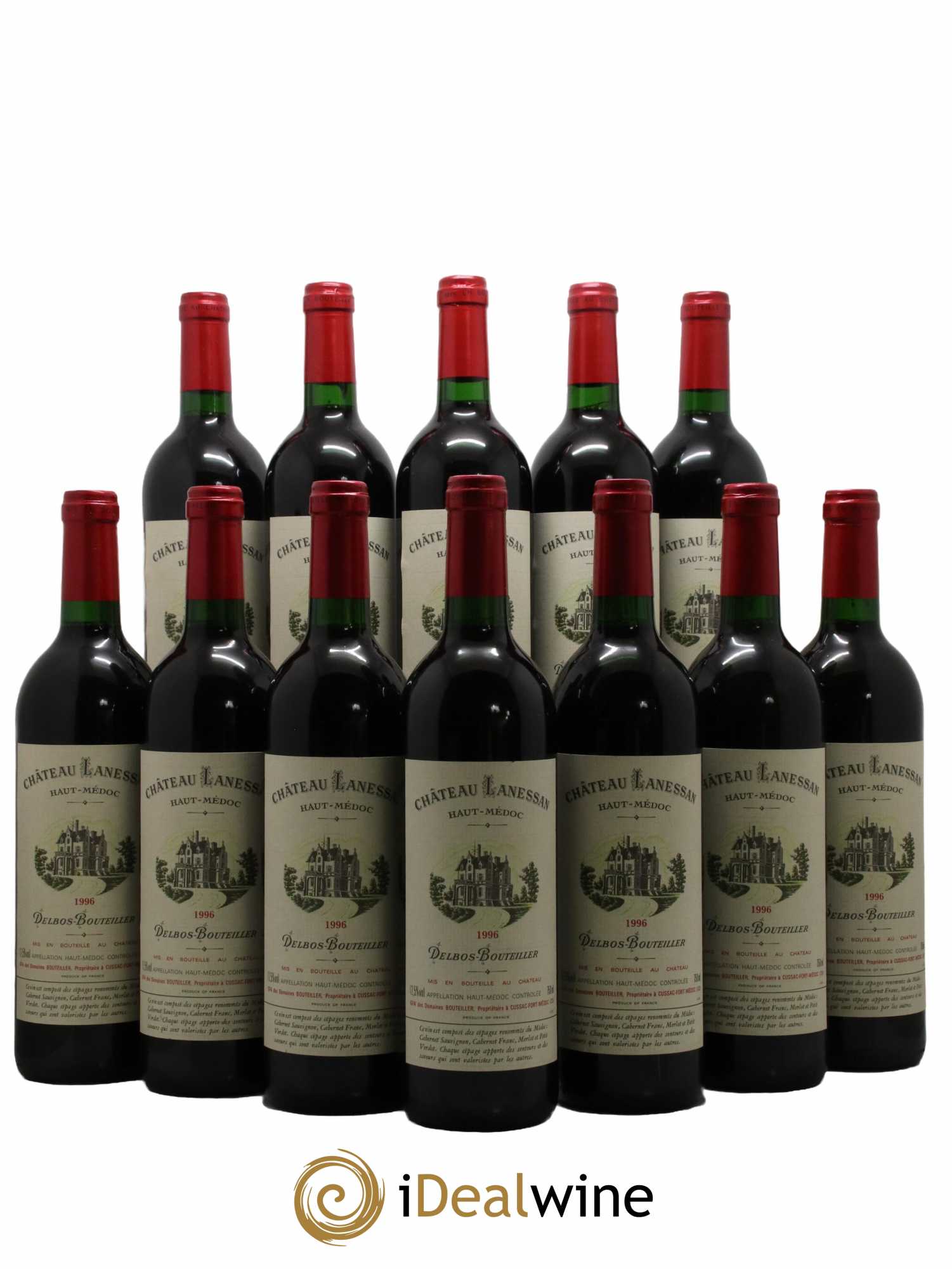 Château Lanessan Cru Bourgeois 1996 - Lot de 12 bouteilles - 0