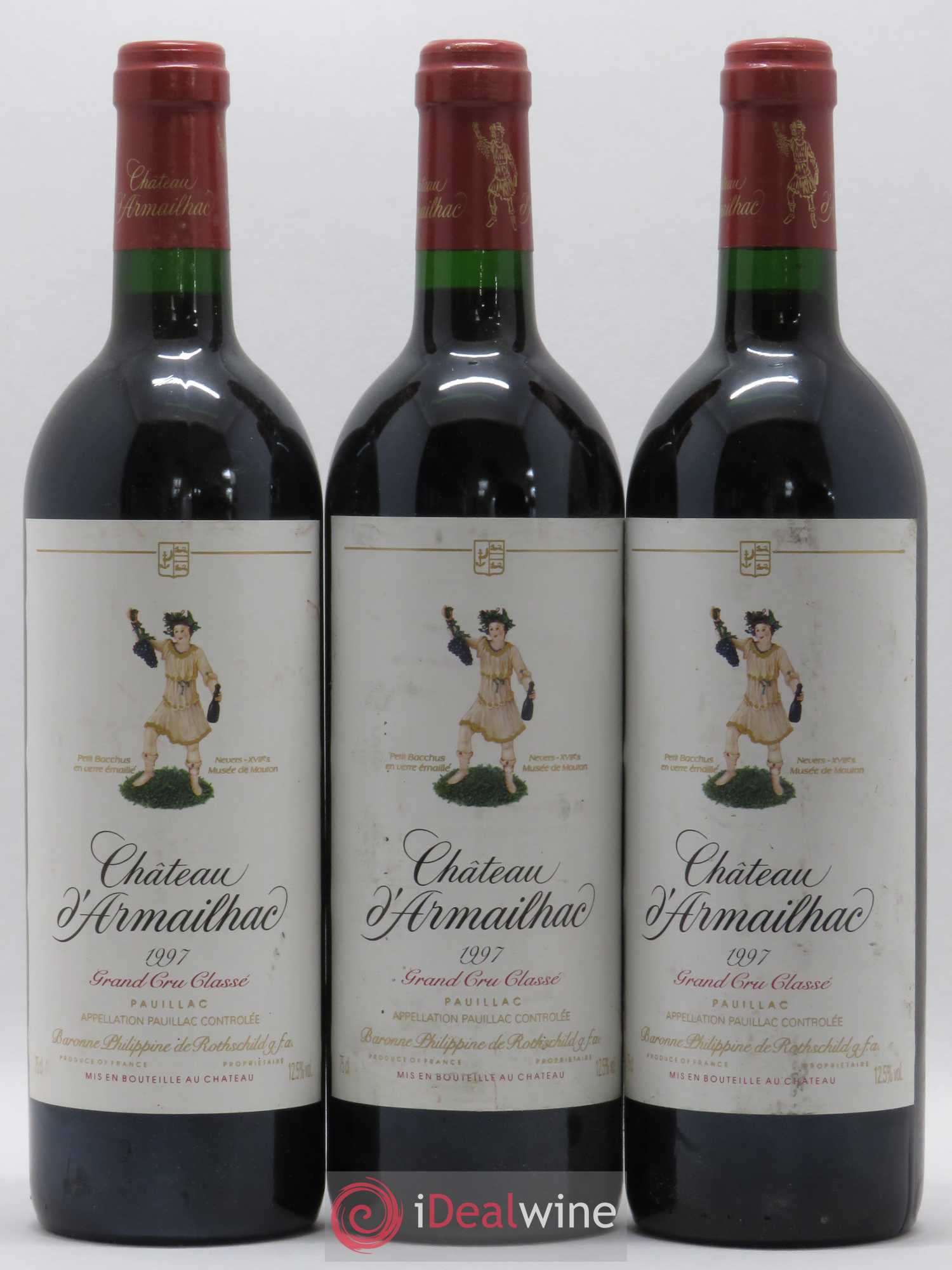 Château d' Armailhac - Mouton Baron(ne) Philippe 5ème Grand Cru Classé 1997 - Lot de 6 bouteilles - 1