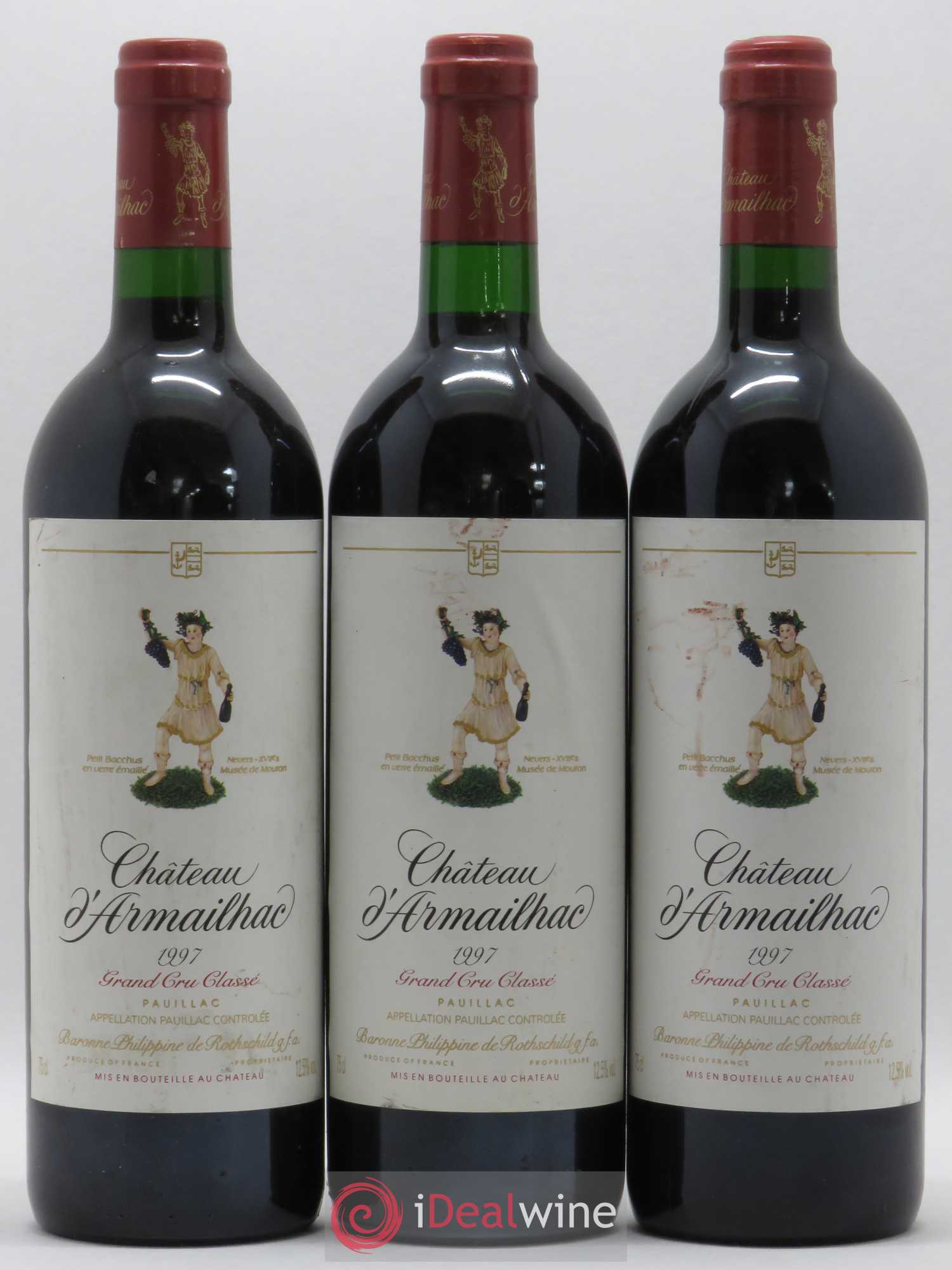 Château d' Armailhac - Mouton Baron(ne) Philippe 5ème Grand Cru Classé 1997 - Lot de 6 bouteilles - 2