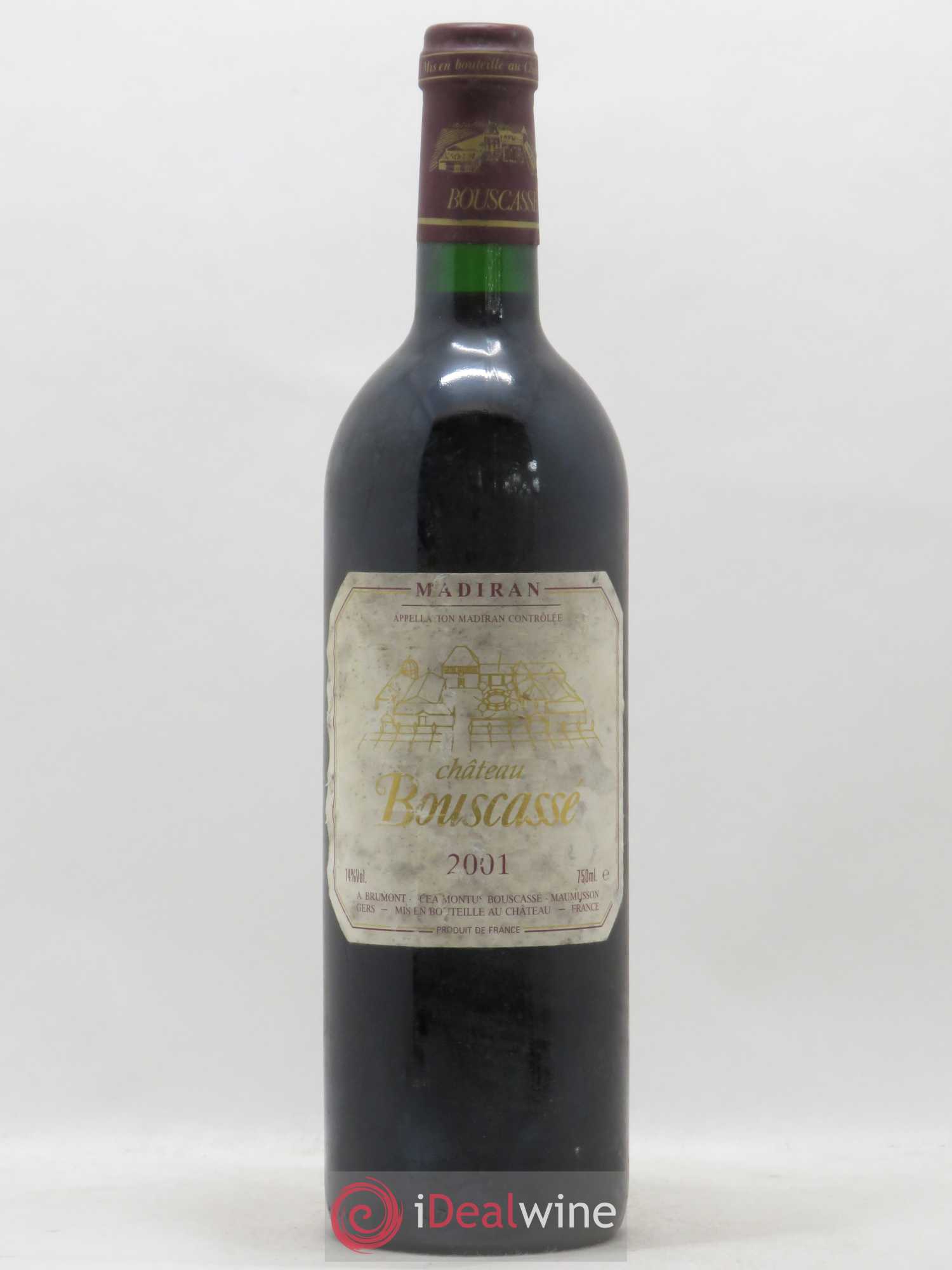 Madiran Château Bouscassé Alain Brumont (sans prix de réserve) 2001 - Lot de 1 bouteille - 0