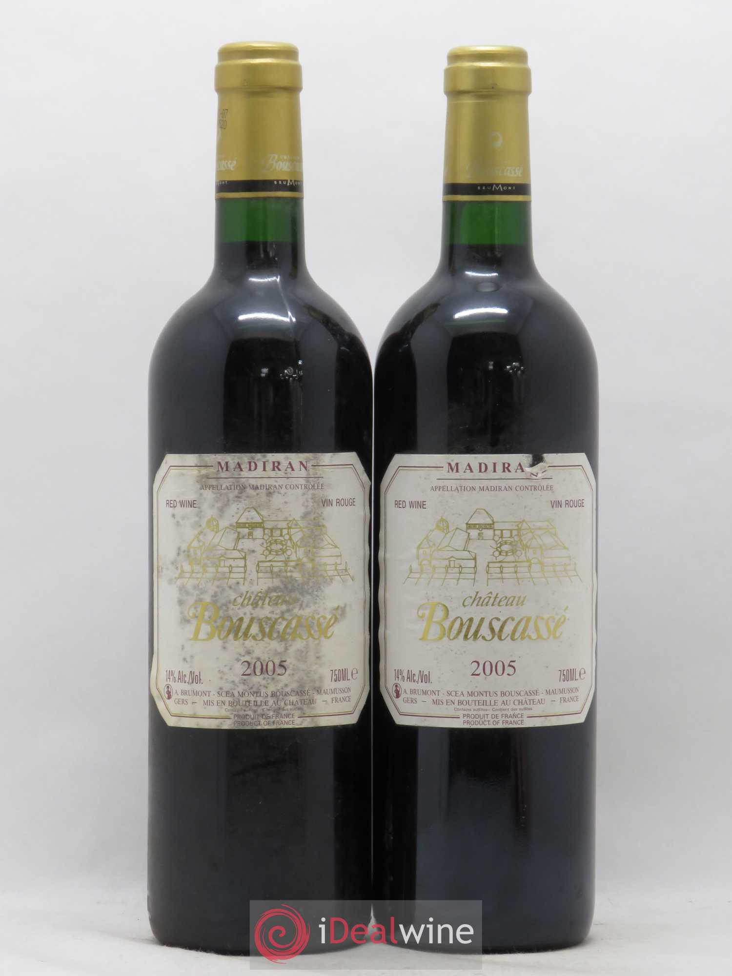 Madiran Château Bouscassé Alain Brumont 2005 - Lot de 2 bouteilles - 0