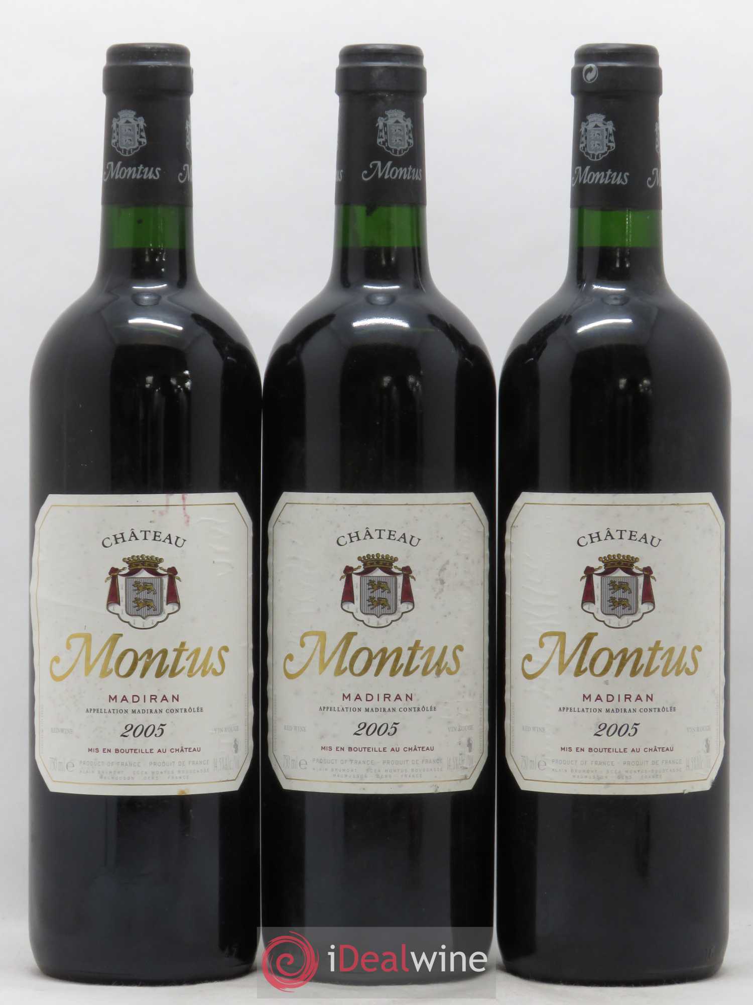 Madiran Château Montus Alain Brumont (senza prezzo di riserva) 2005 - Lotto di 3 bottiglie - 0
