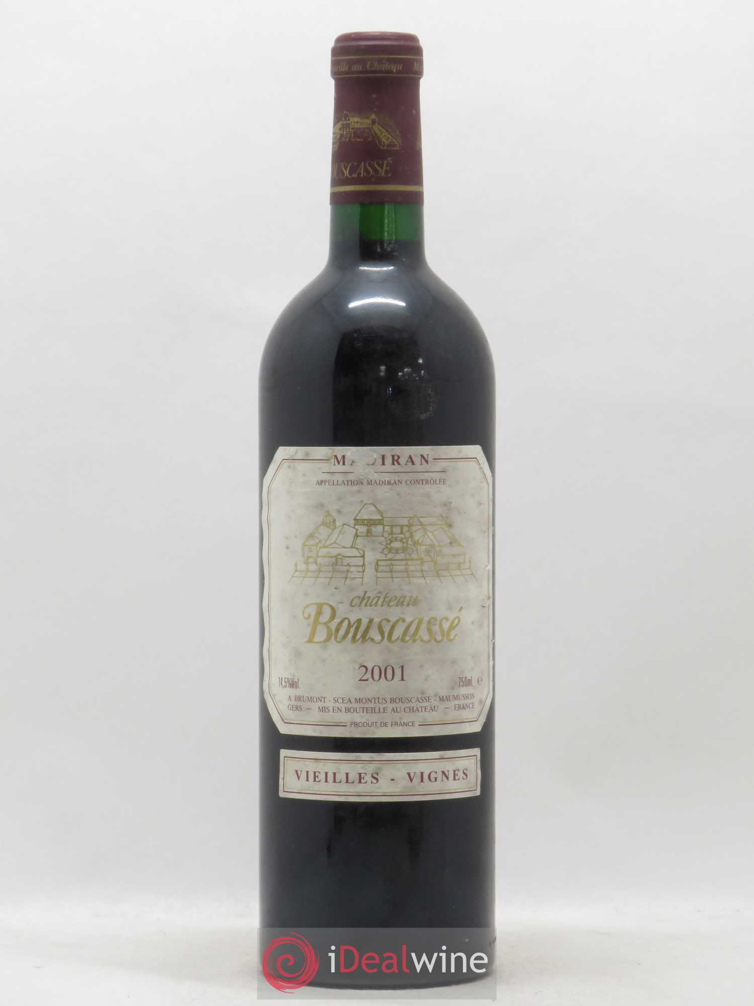 Madiran Vieilles Vignes Château Bouscassé - Alain Brumont 2001 - Lot de 1 bouteille - 0