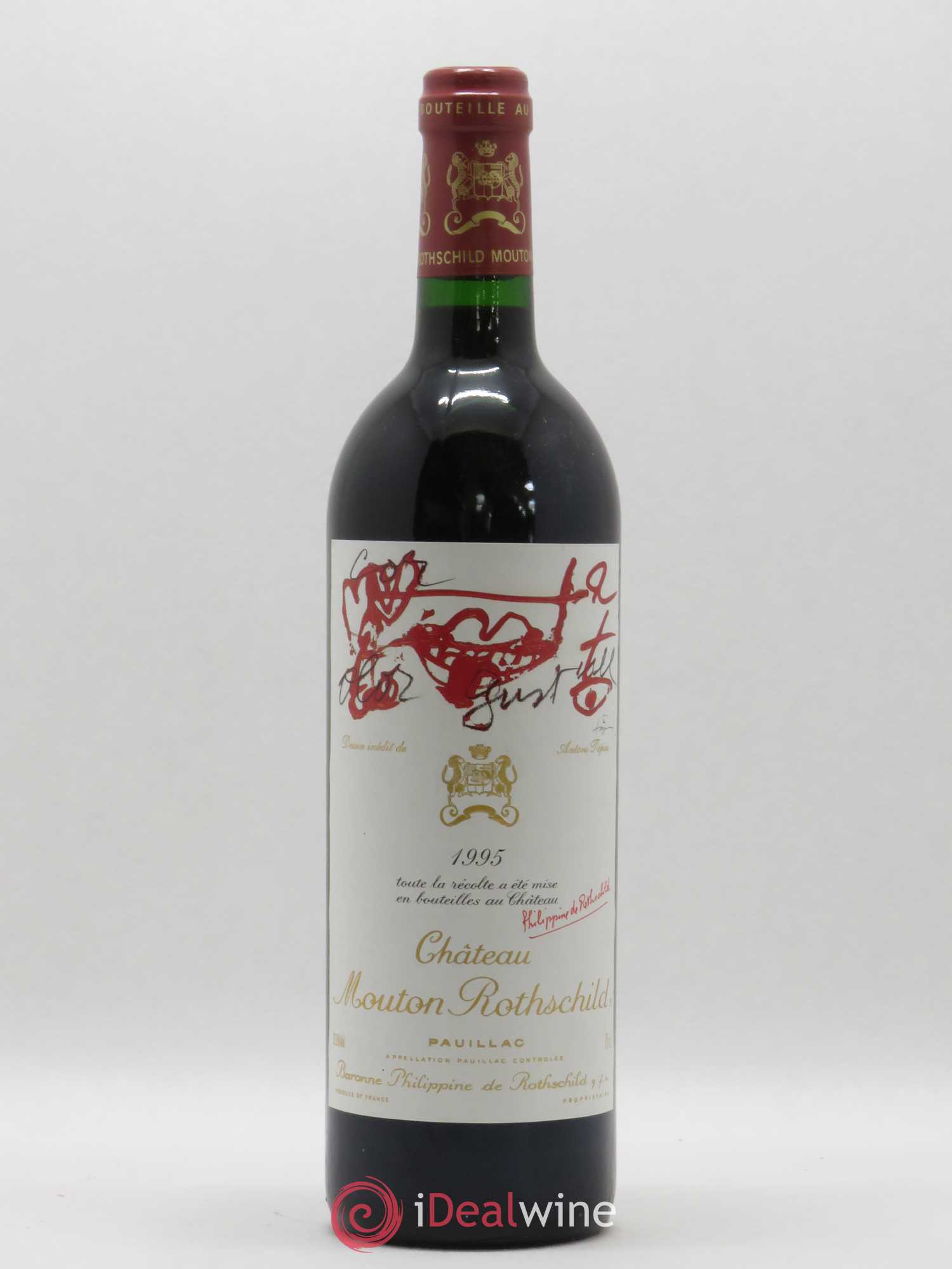 Château Mouton Rothschild 1er Grand Cru Classé 1995 - Lot de 1 bouteille - 0