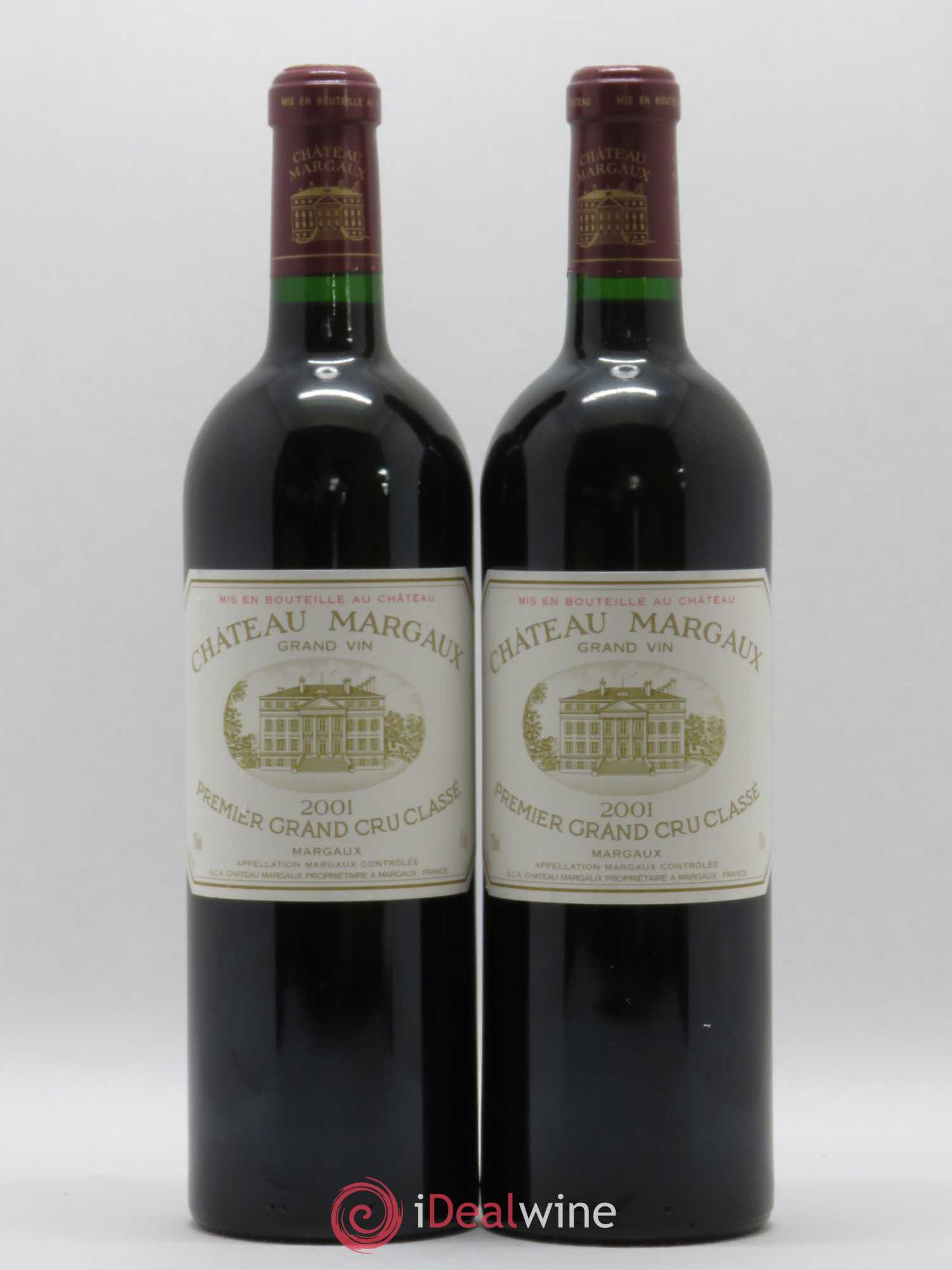 Château Margaux 1er Grand Cru Classé 2001 - Lot de 2 bouteilles - 0