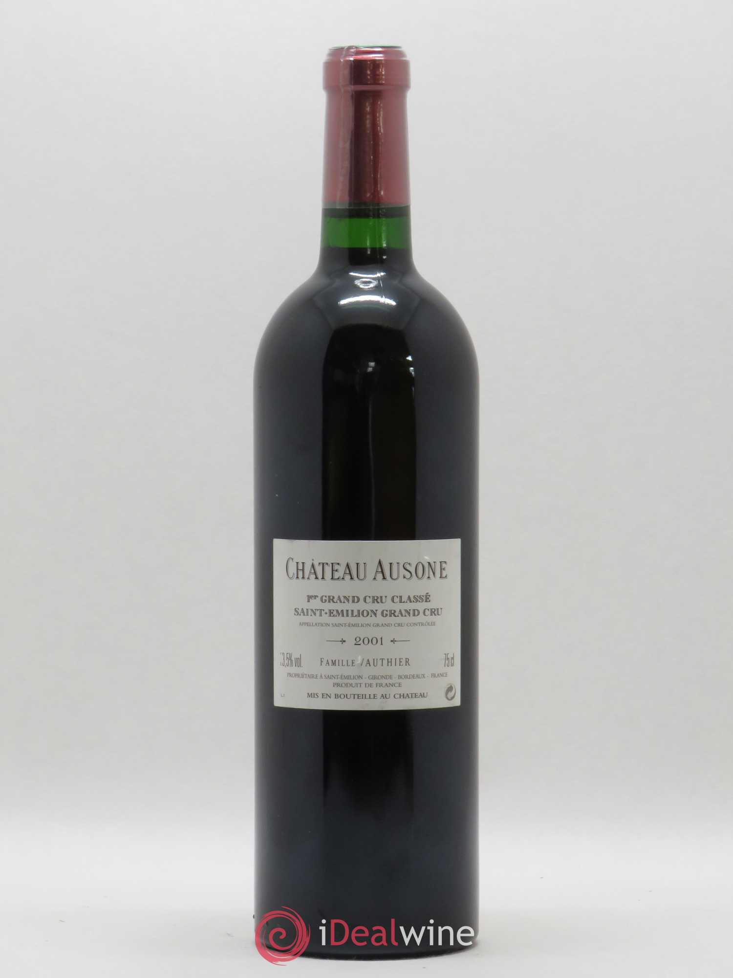 Château Ausone 1er Grand Cru Classé A 2001 - Lot de 1 bouteille - 1