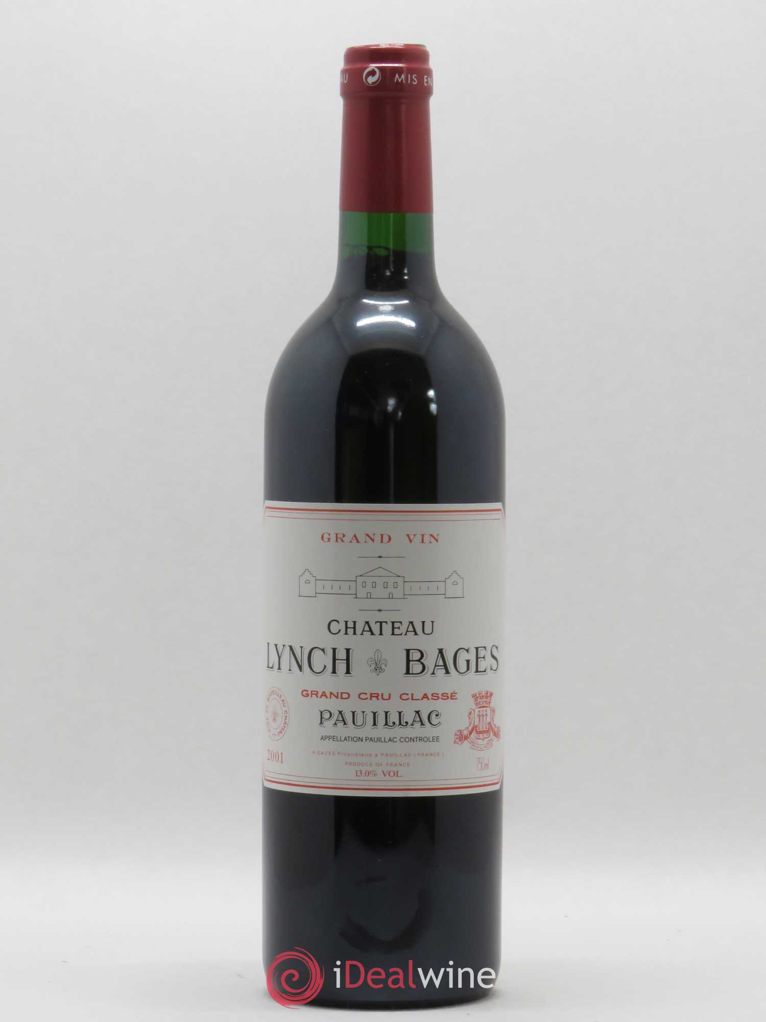 Château Lynch Bages 5ème Grand Cru Classé 2001 - Lot de 1 bouteille - 0