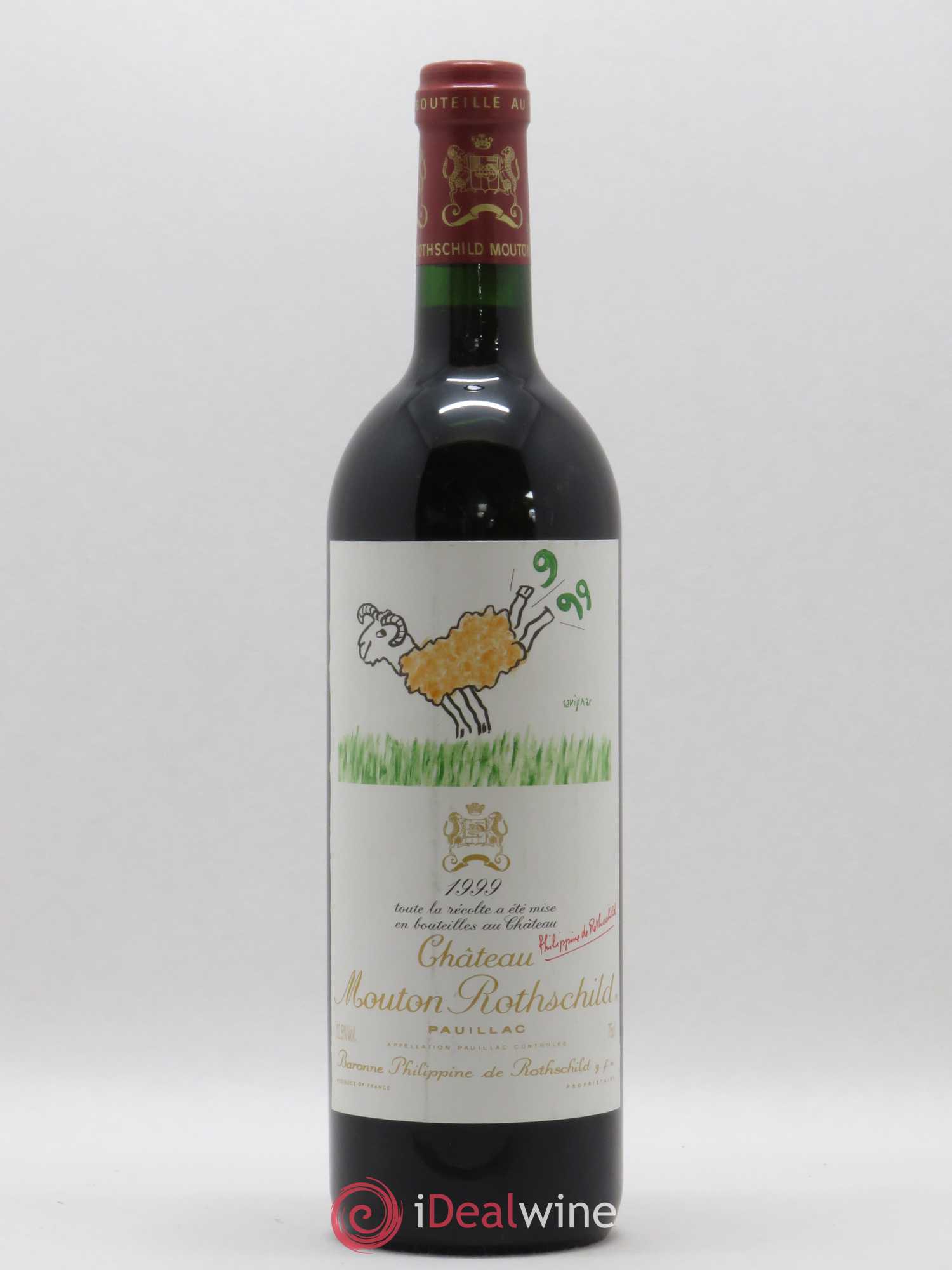 Château Mouton Rothschild 1er Grand Cru Classé 1999 - Lot de 1 bouteille - 0