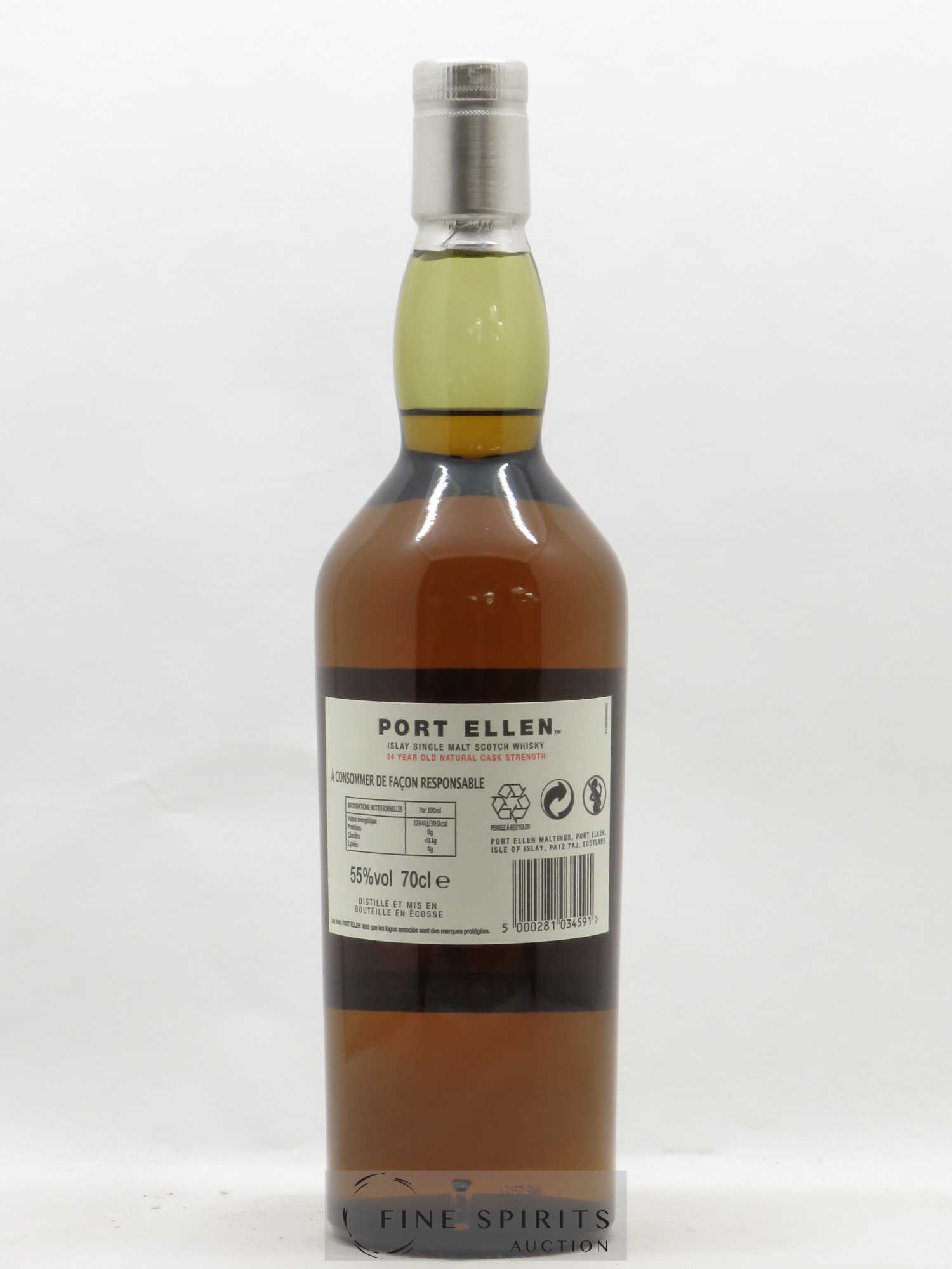 Port Ellen 34 years 1978 Of. 13th Release Natural Cask Strength - One of 2958 - bottled 2013 Limited Edition - Lot de 1 bouteille - 2