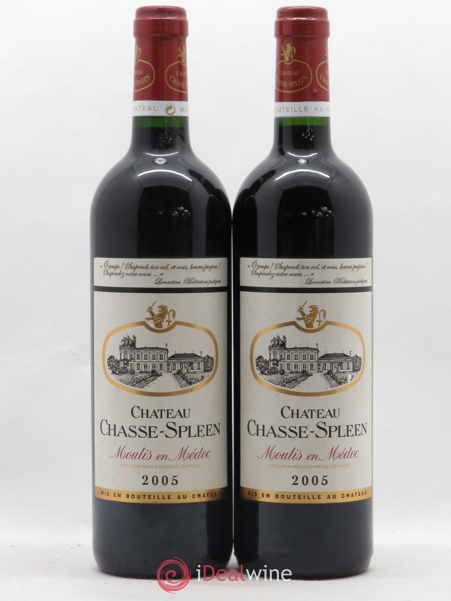 Château Chasse Spleen 2005 - Lot de 2 bouteilles - 0