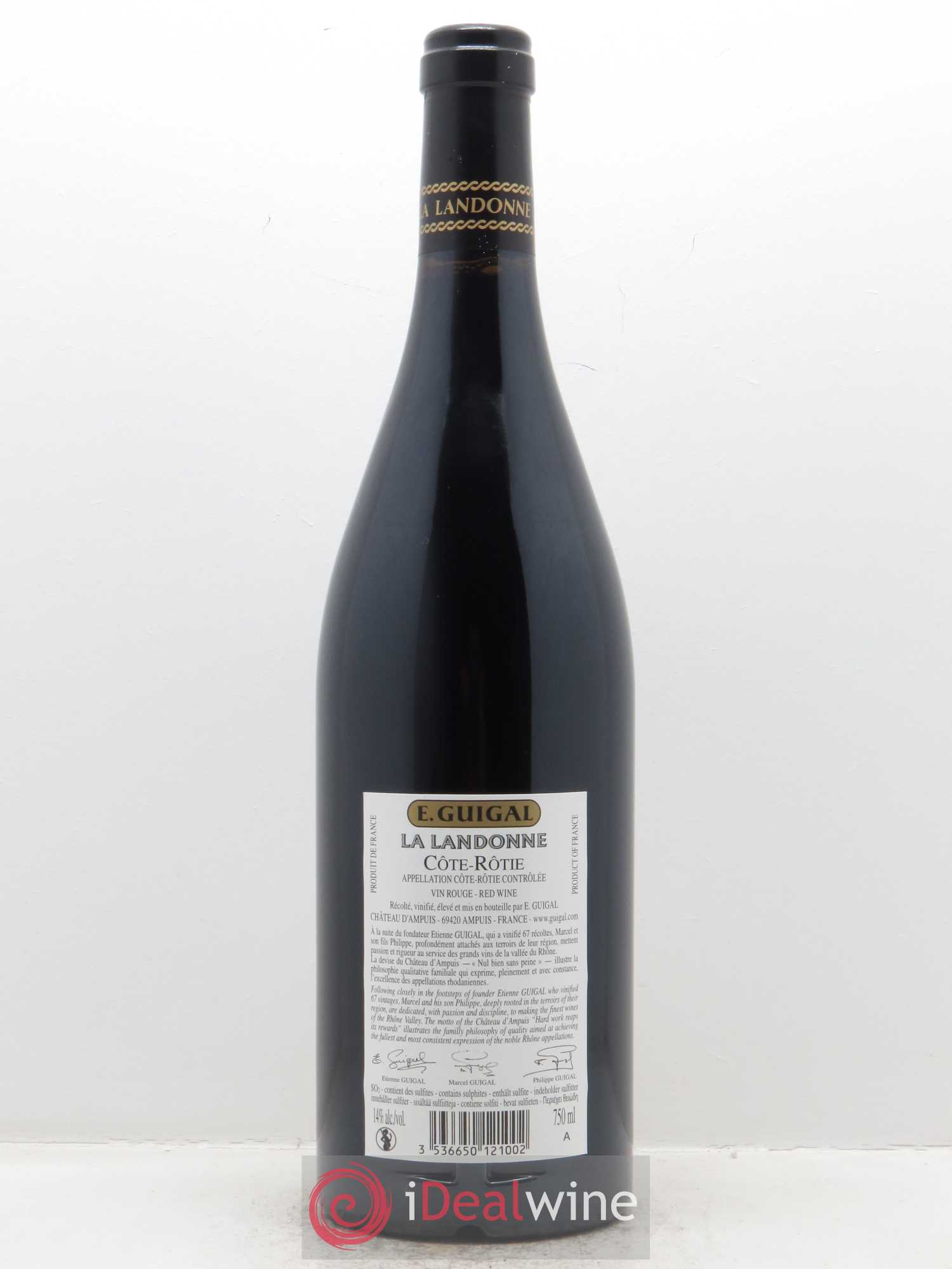 Côte-Rôtie La Landonne Guigal (CBO à partir de 6 bts) 2014 - Lot de 1 bouteille - 1
