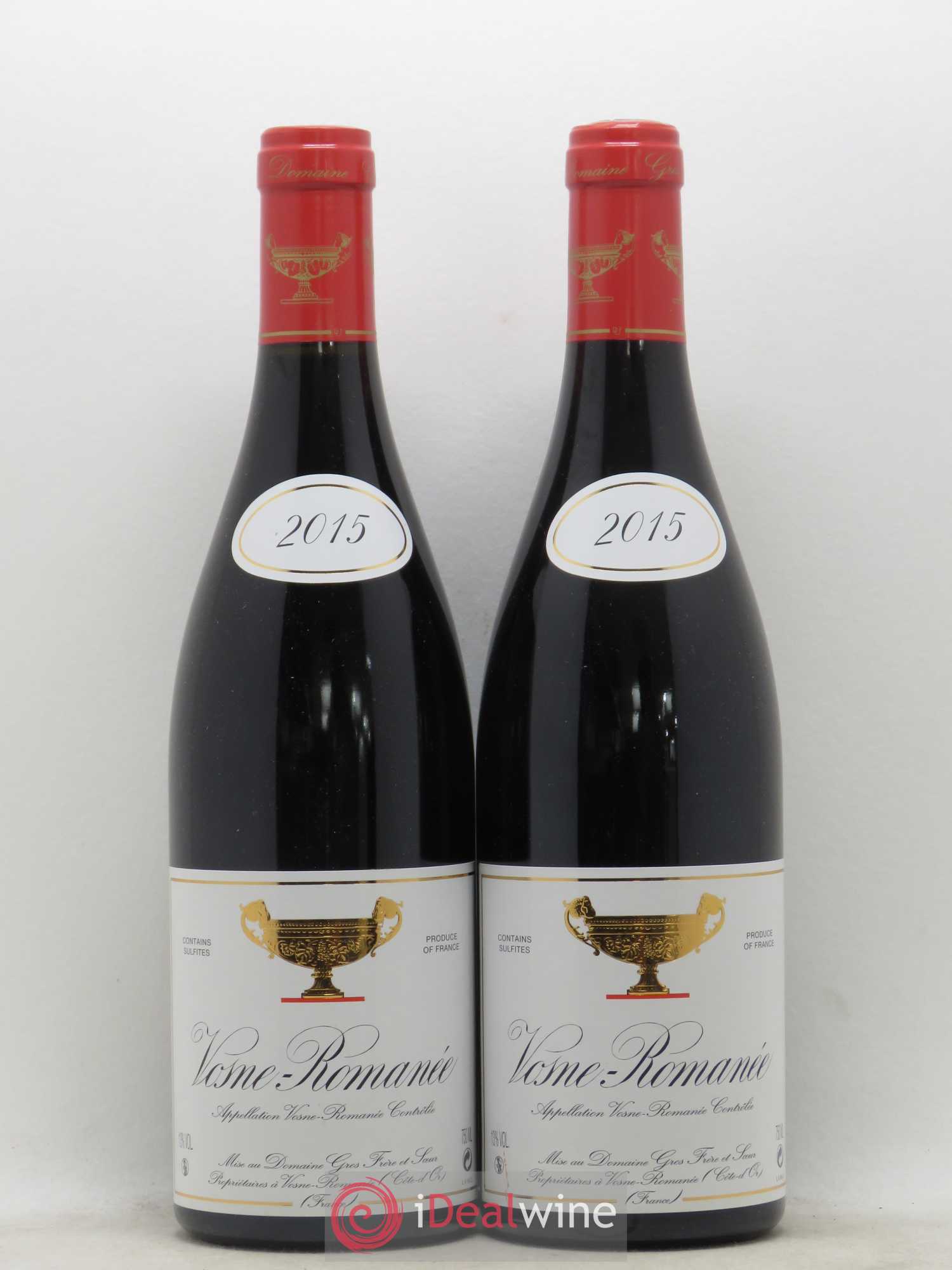 Vosne-Romanée Gros Frère & Soeur 2015 - Lot de 2 bouteilles - 0