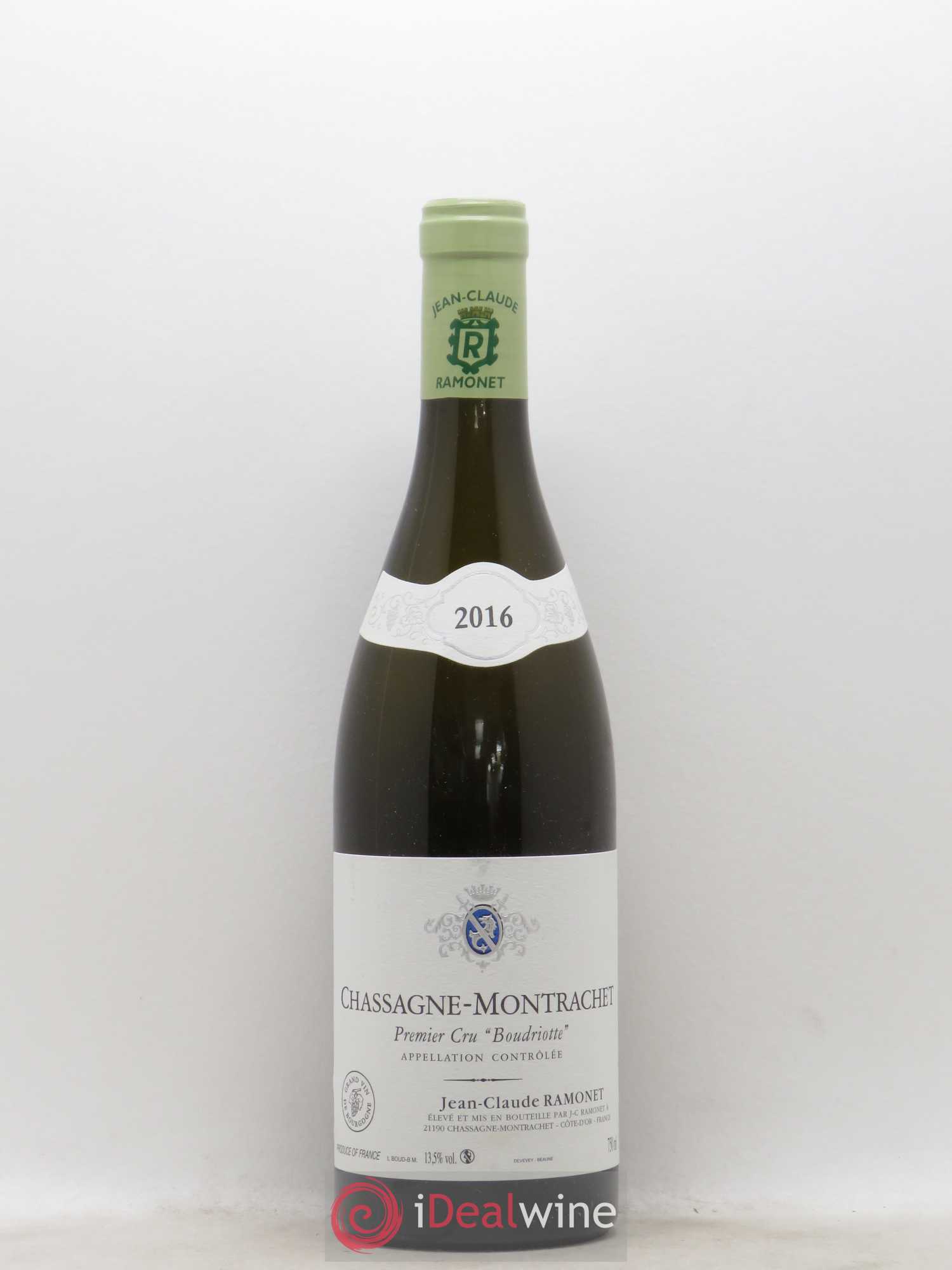 Chassagne-Montrachet 1er Cru Boudriotte Ramonet (Domaine) 2016 - Lot de 1 bouteille - 0