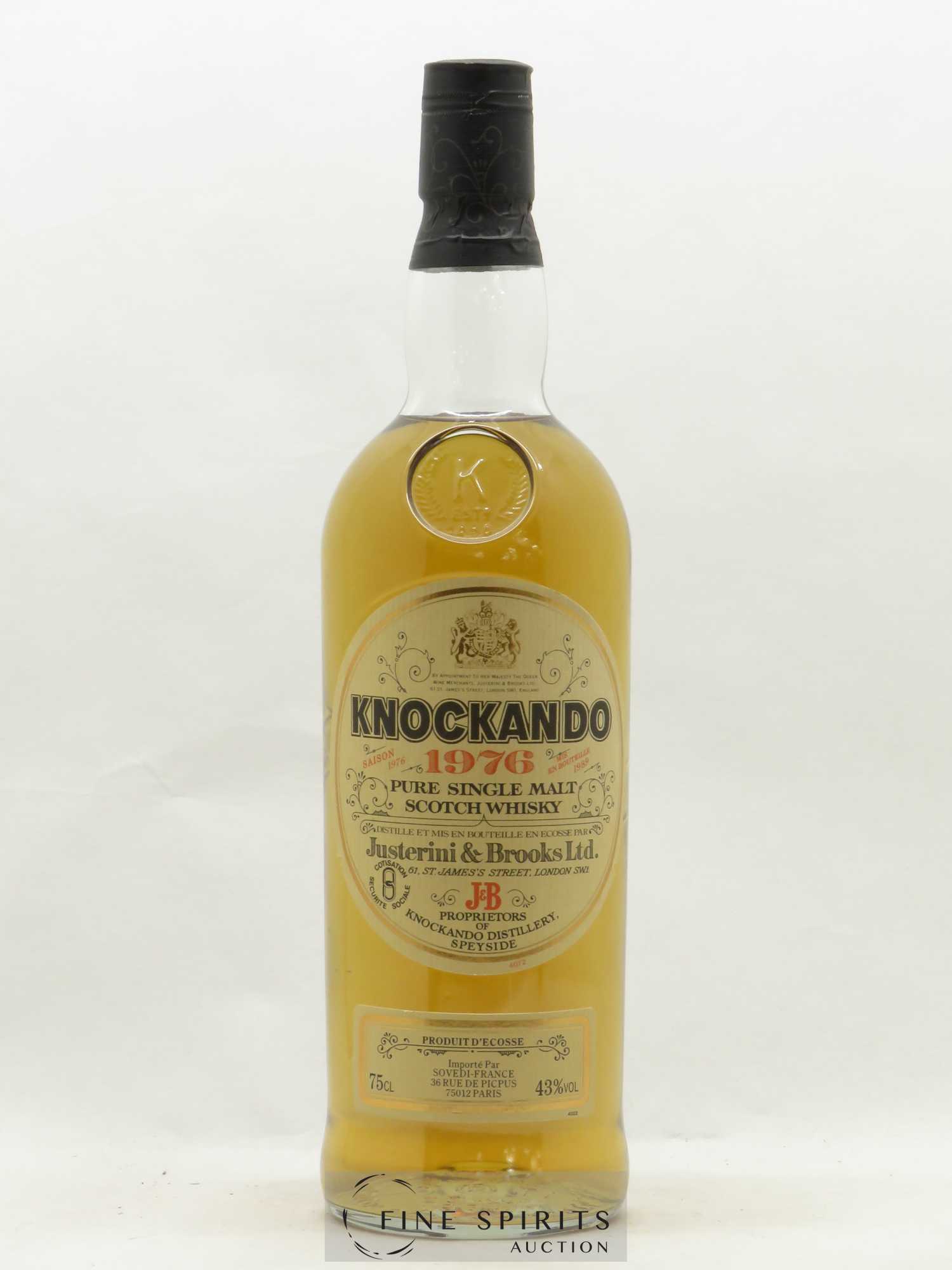 Knockando 1976 Of. By Justerini & Brooks Ltd. - Lot de 1 bouteille - 0