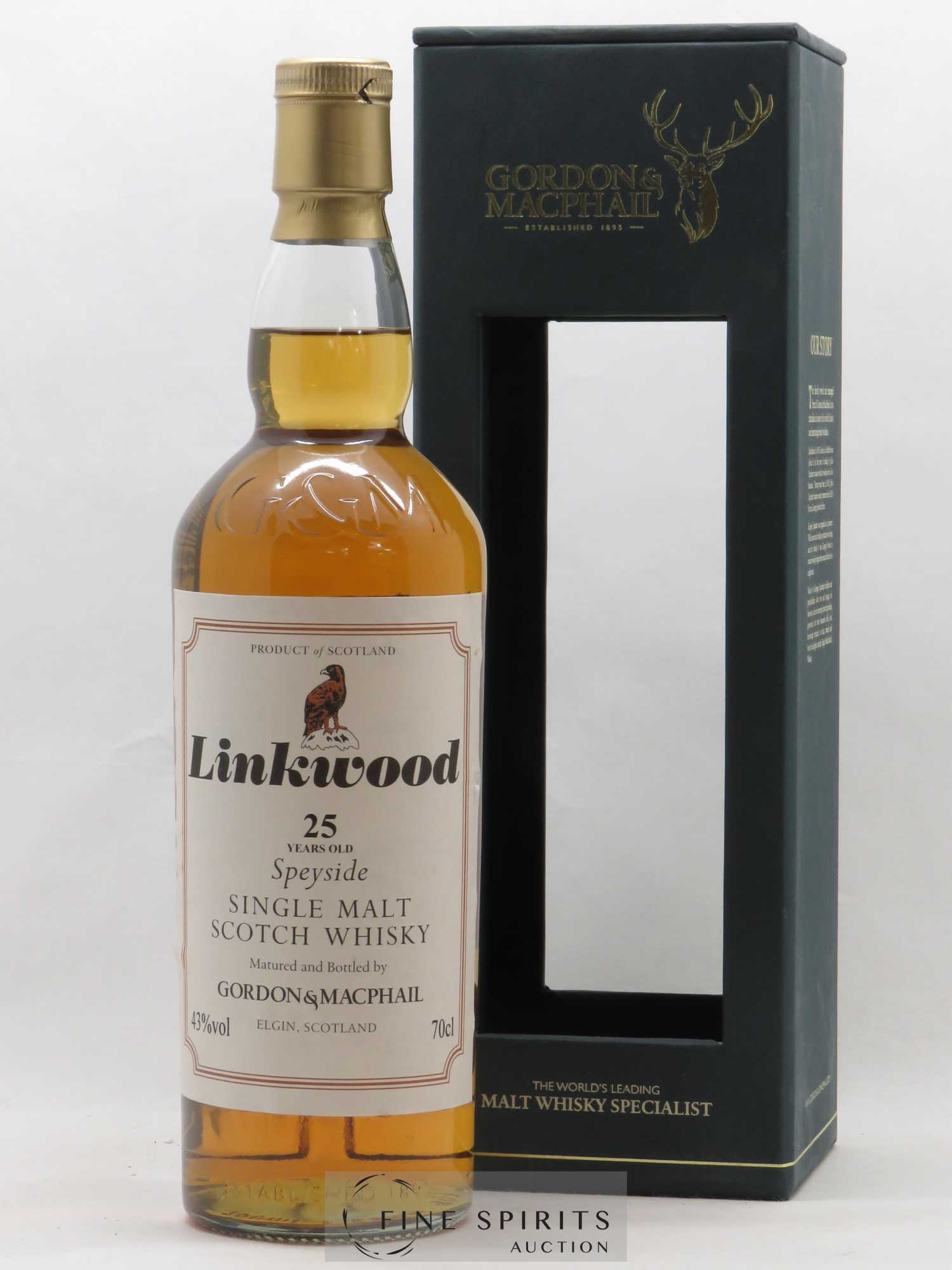 Linkwood 25 years Gordon & MacPhail - Lot de 1 bouteille - 0