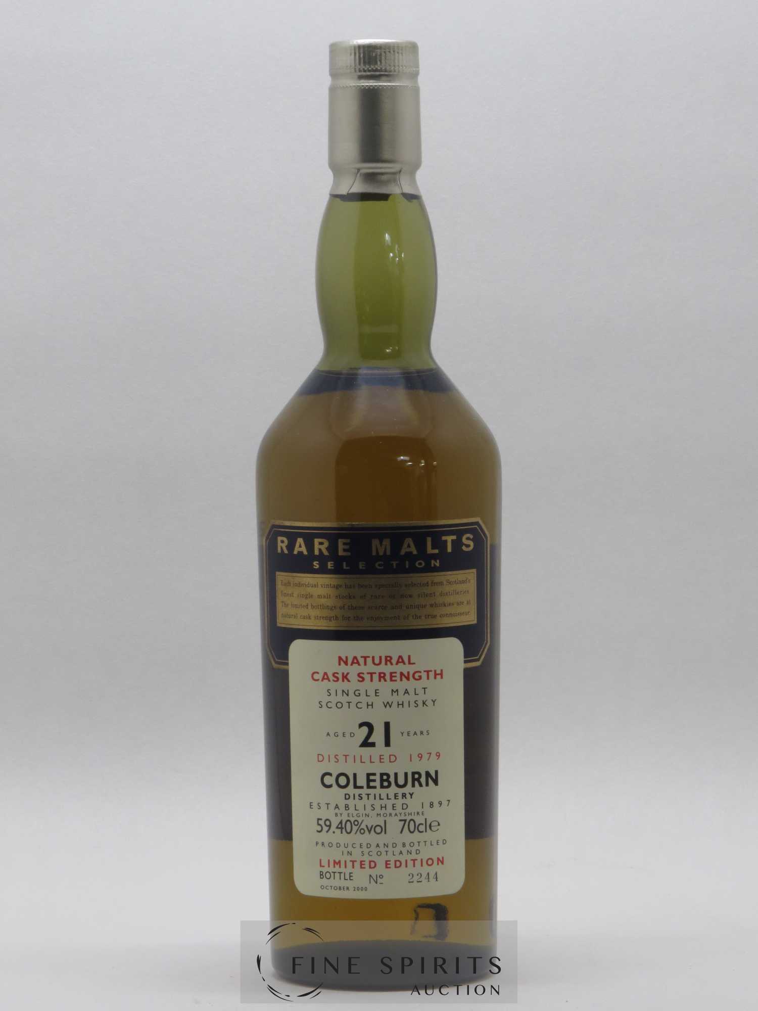 Coleburn 21 years 1979 Of. Rare Malts Selection Natural Cask Strengh - bottled 2000 Limited Edition - Lot de 1 bouteille - 1