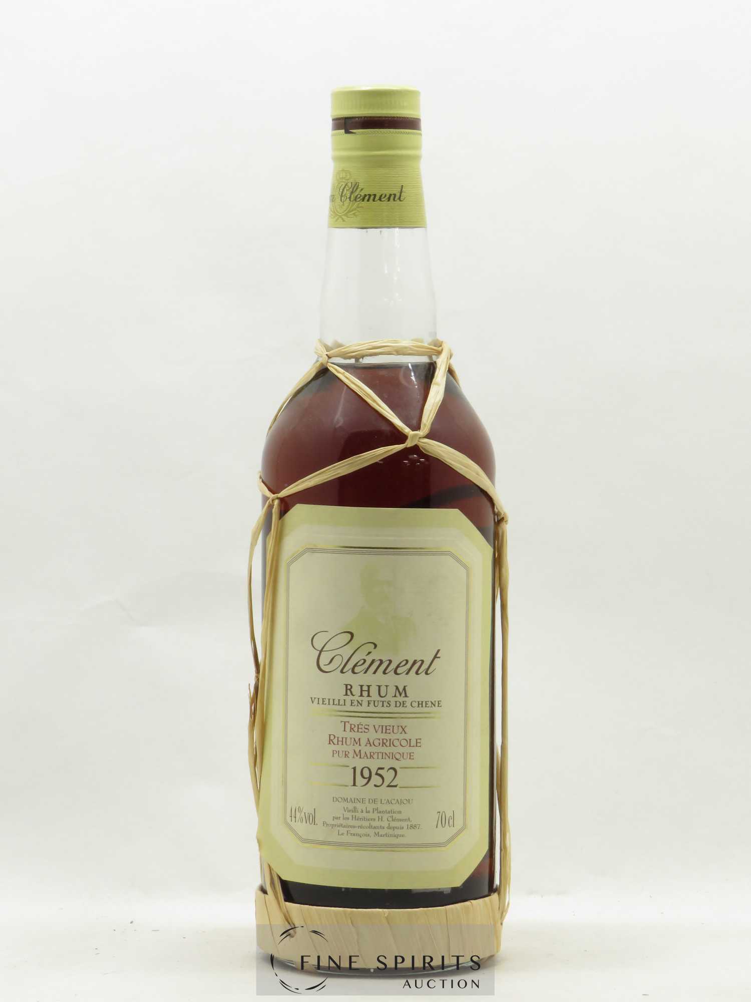 Clément 1952 Of. Domaine de l'Acajou Vieilli en fûts de Chêne bottled in 1991 - Lot de 1 bouteille - 1