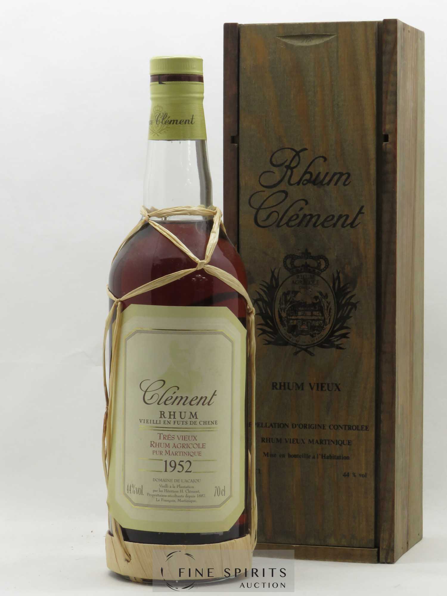 Clément 1952 Of. Domaine de l'Acajou Vieilli en fûts de Chêne bottled in 1991 - Lot de 1 bouteille - 0