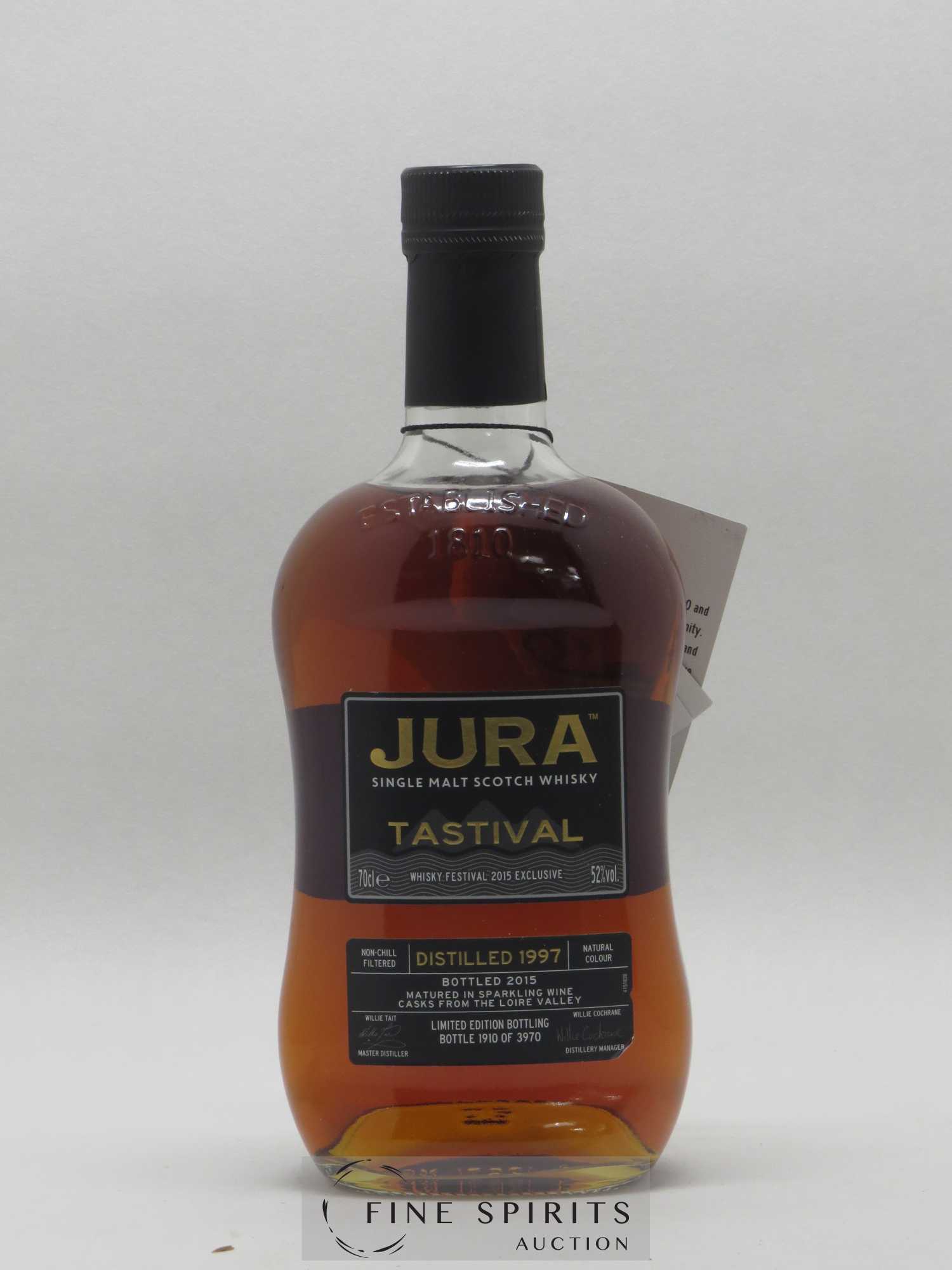 Jura 1997 Of. Tastival - Whisky Festival 2015 Exclusive Bouvet Ladubay Wine Casks - One of 3970 - bottled 2015 Limited Edition - Lot de 1 bouteille - 0