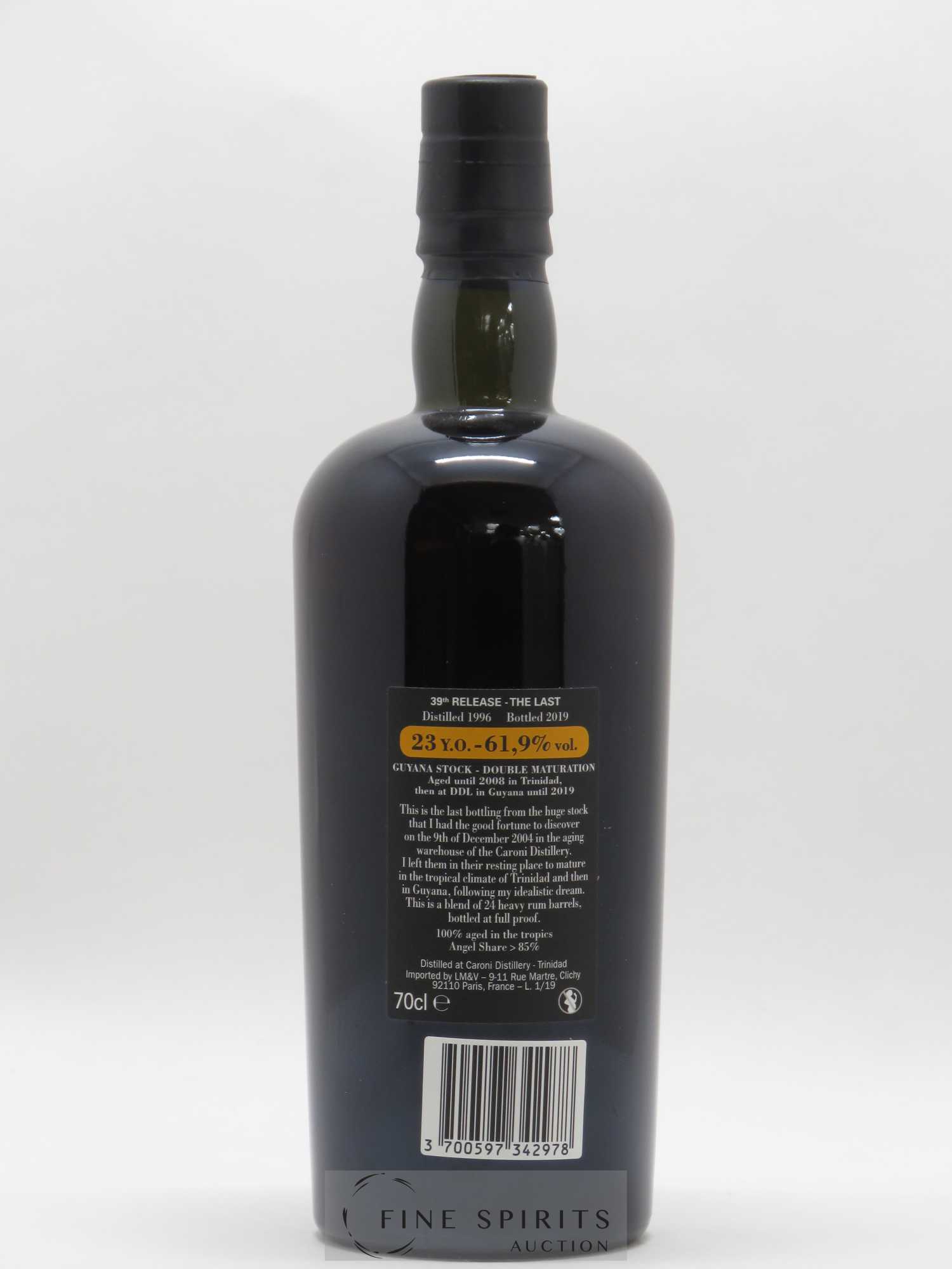 Caroni 23 years 1996 Velier The Last 39th Release - bottled 2019 Full Proof - Lotto di 1 bottiglia - 2