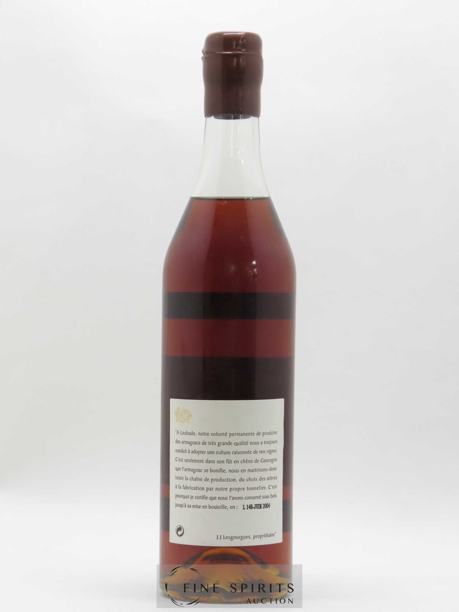 Laubade 1944 Of. bottled 2004 - Posten von 1 Flasche - 2