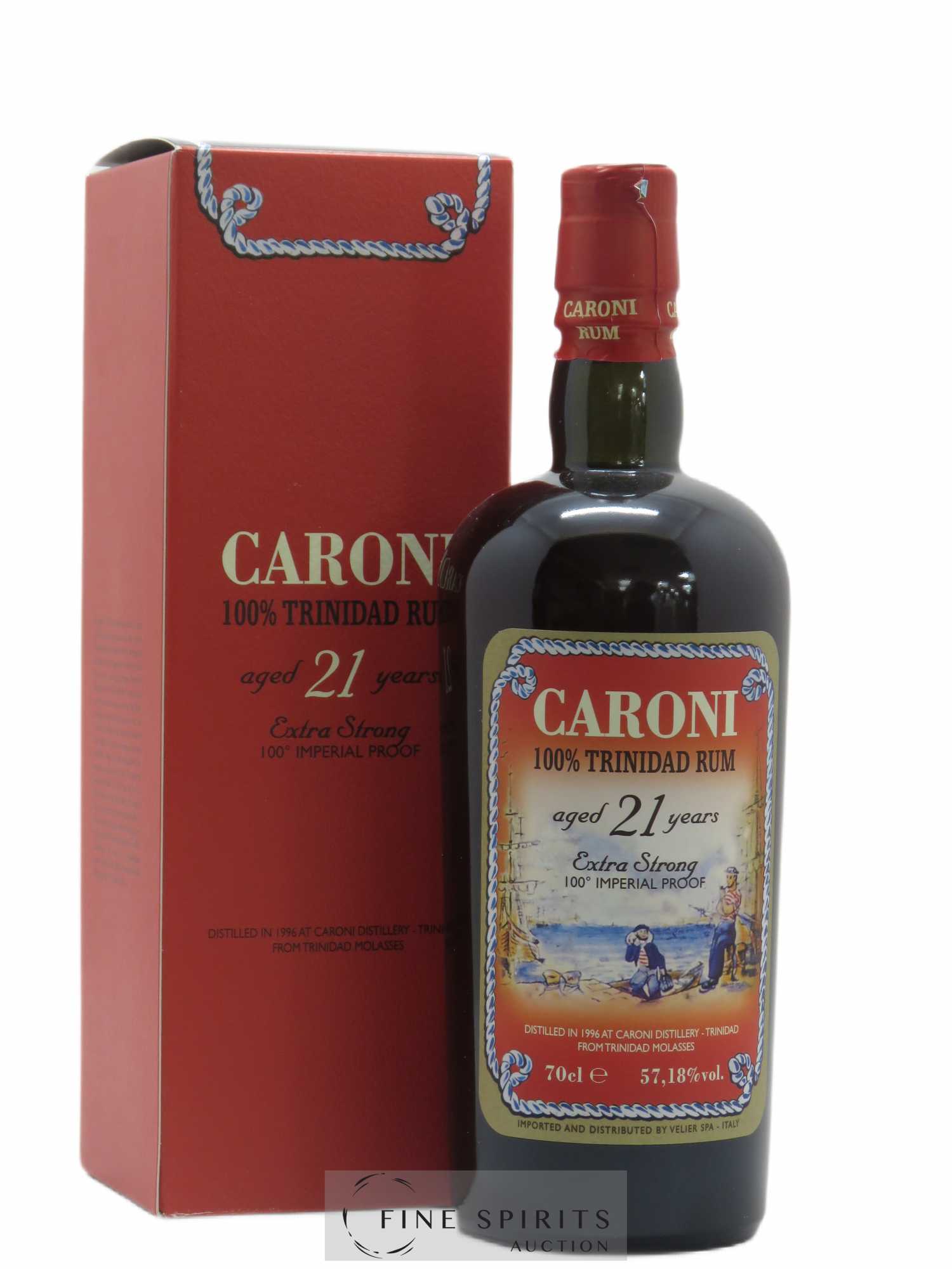 Caroni 21 years 1996 Of. 100° Imperial Proof bottled 2017 Velier Extra Strong - Lot de 1 bouteille - 0