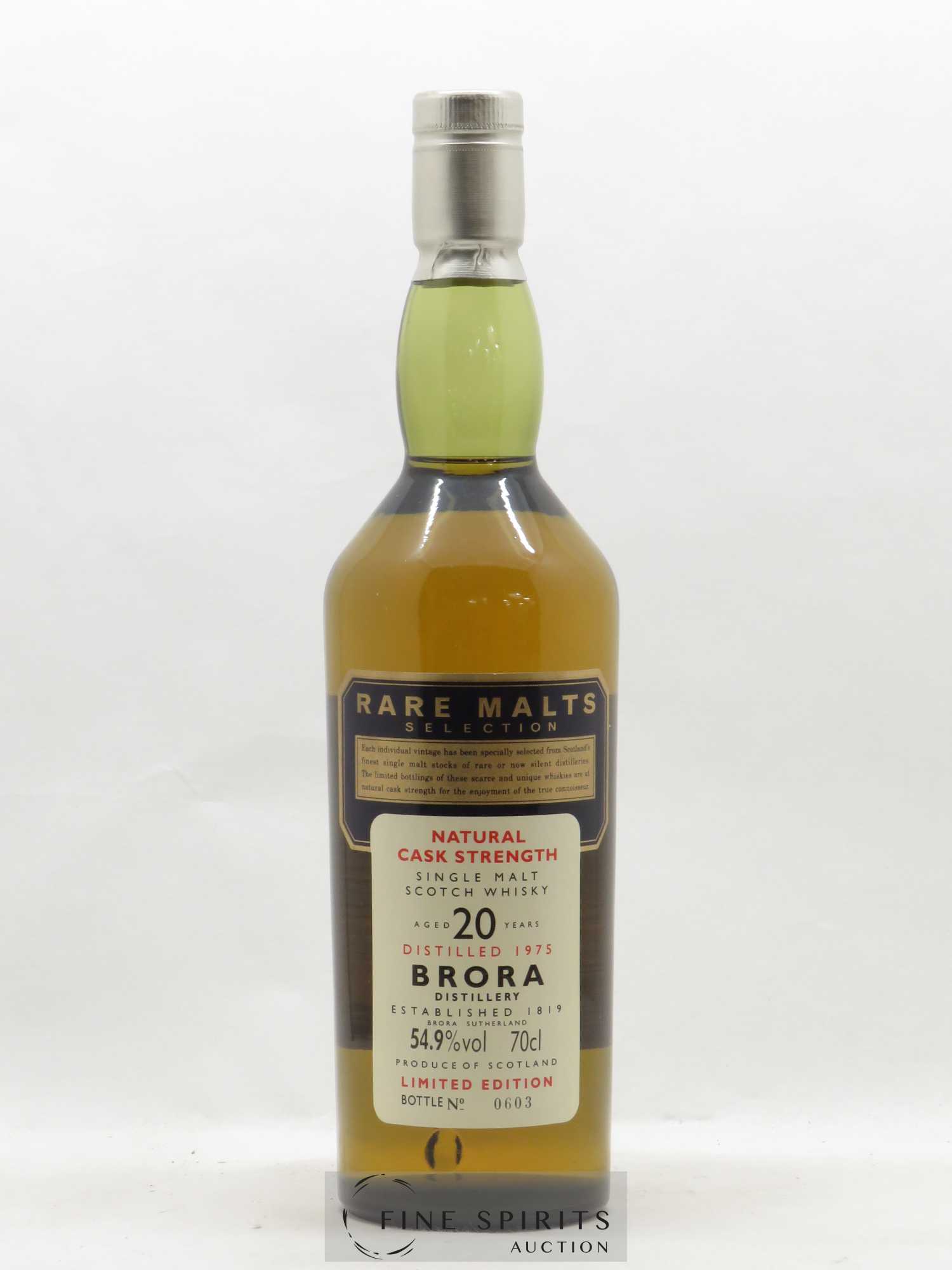 Brora 20 years 1975 Of. Rare Malts Selection Natural Cask Strengh Limited Edition - Lot de 1 bouteille - 1