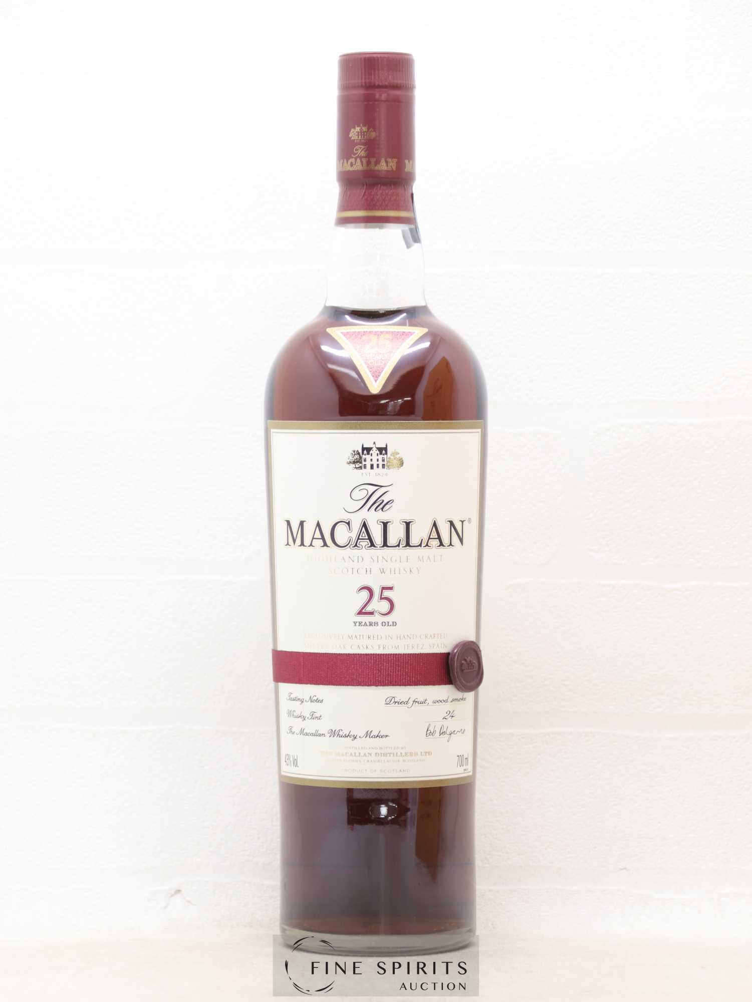 Macallan (The) 25 years Of. Sherry Oak Casks - Lot de 1 bouteille - 1