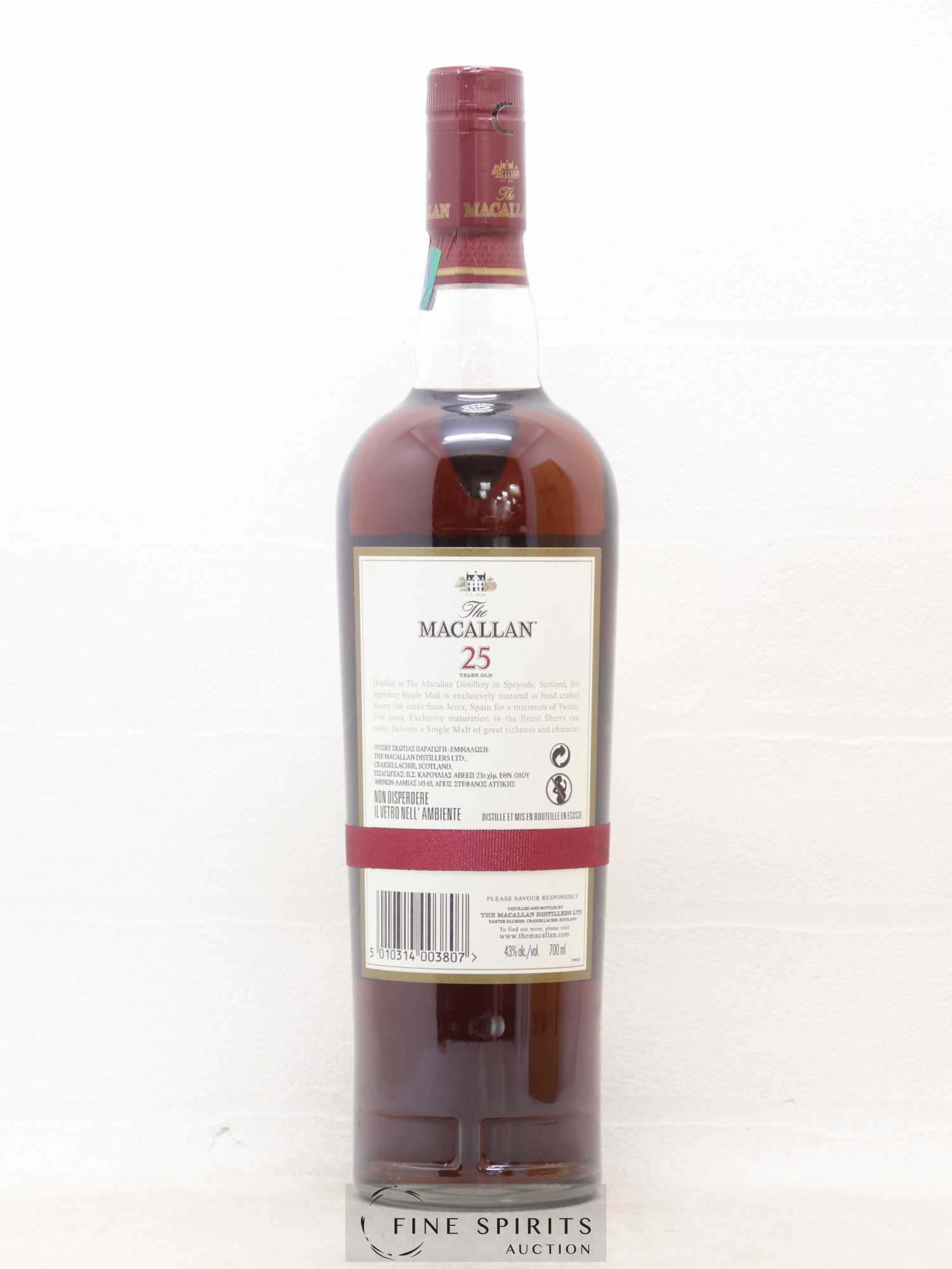 Macallan (The) 25 years Of. Sherry Oak Casks - Lot de 1 bouteille - 2