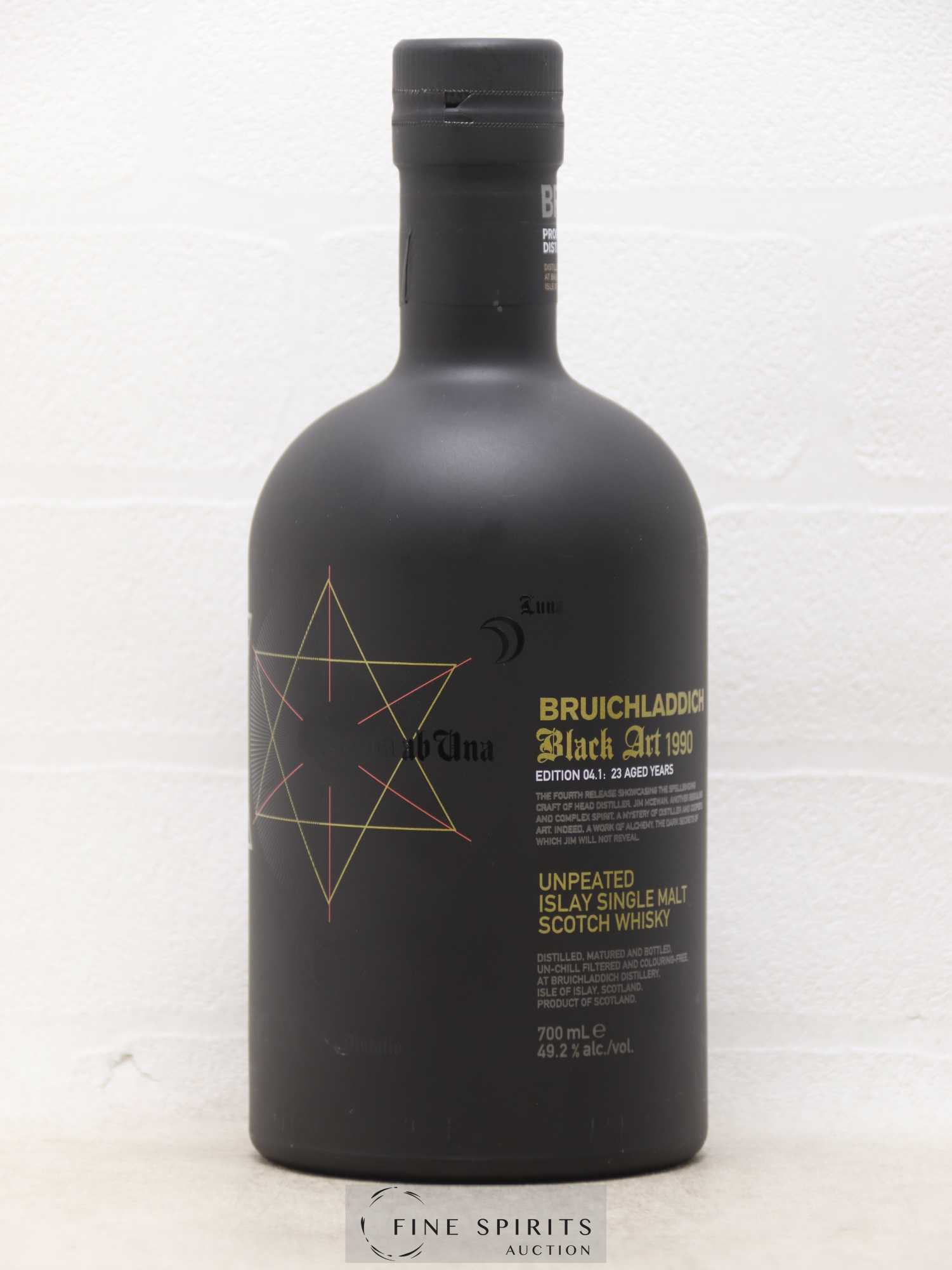 Bruichladdich 23 years 1990 Of. Black Art Edition 04.1 Unpeated - Posten von 1 Flasche - 1