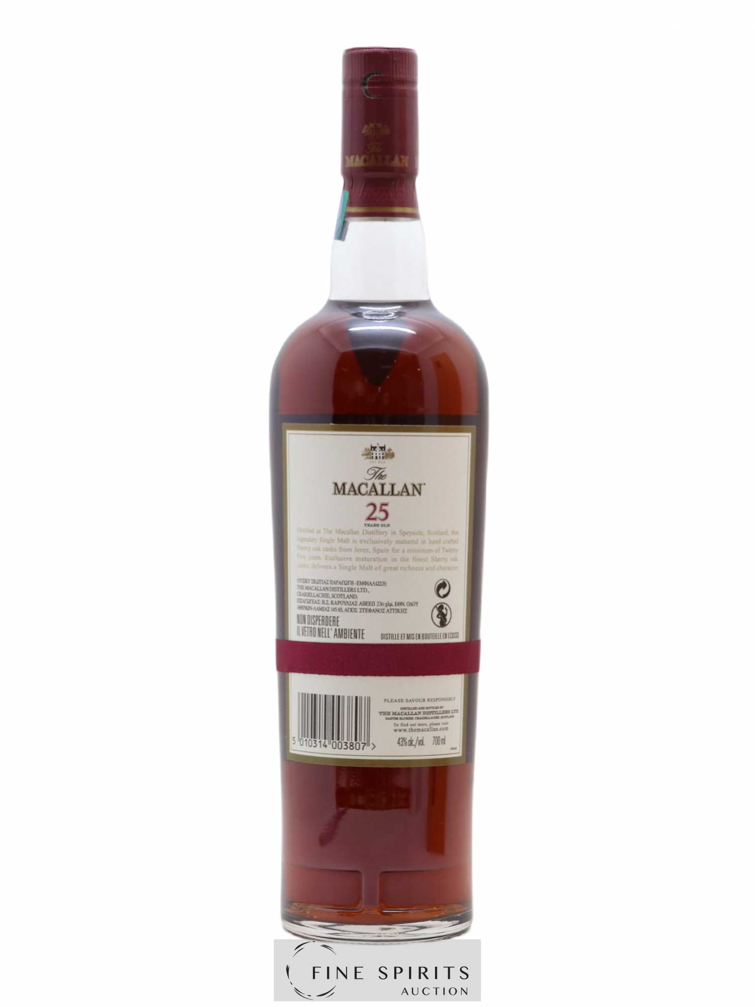 Macallan (The) 25 years Of. Sherry Oak Casks - Lot de 1 bouteille - 2