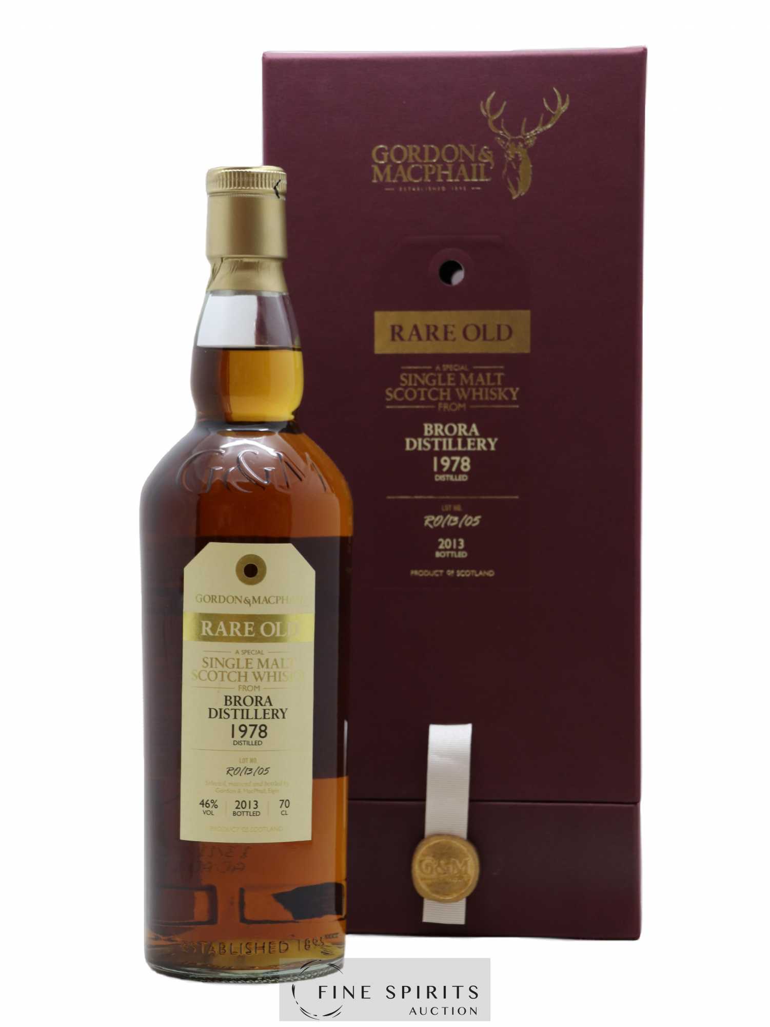 Brora 1978 Gordon & MacPhail Cask Ro-13-05 - bottled 2013 Rare Old - Lot of 1 bottle - 0