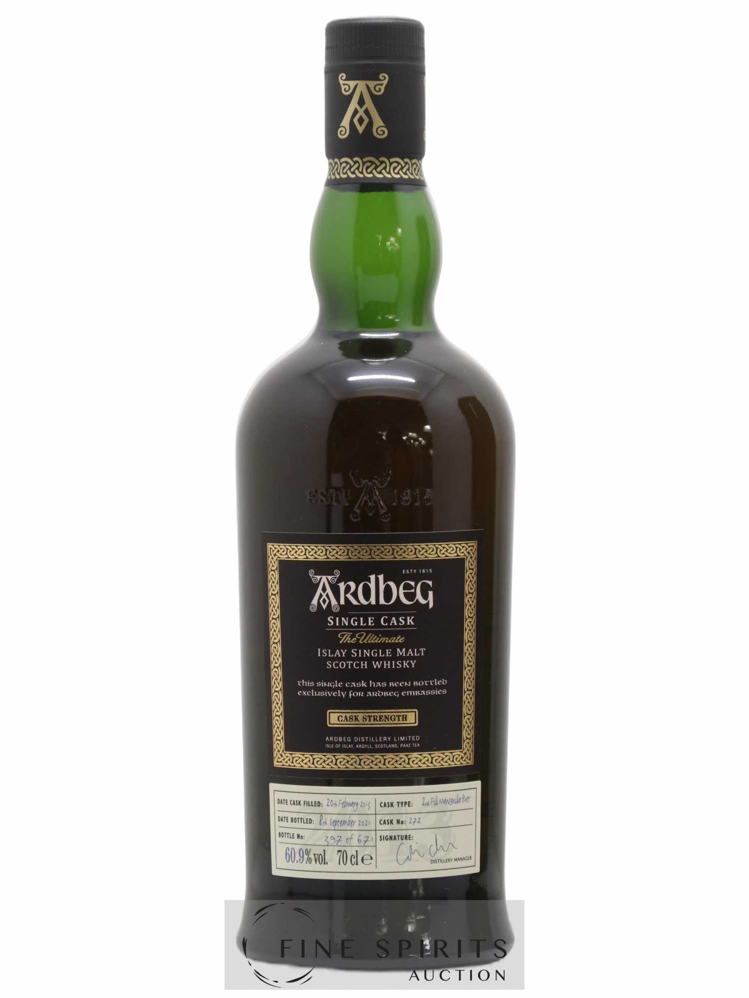 Ardbeg 2013 Of. Single Cask n°272 - One of 671 - bottled 2021 The Ultimate - Lot de 1 bouteille - 1