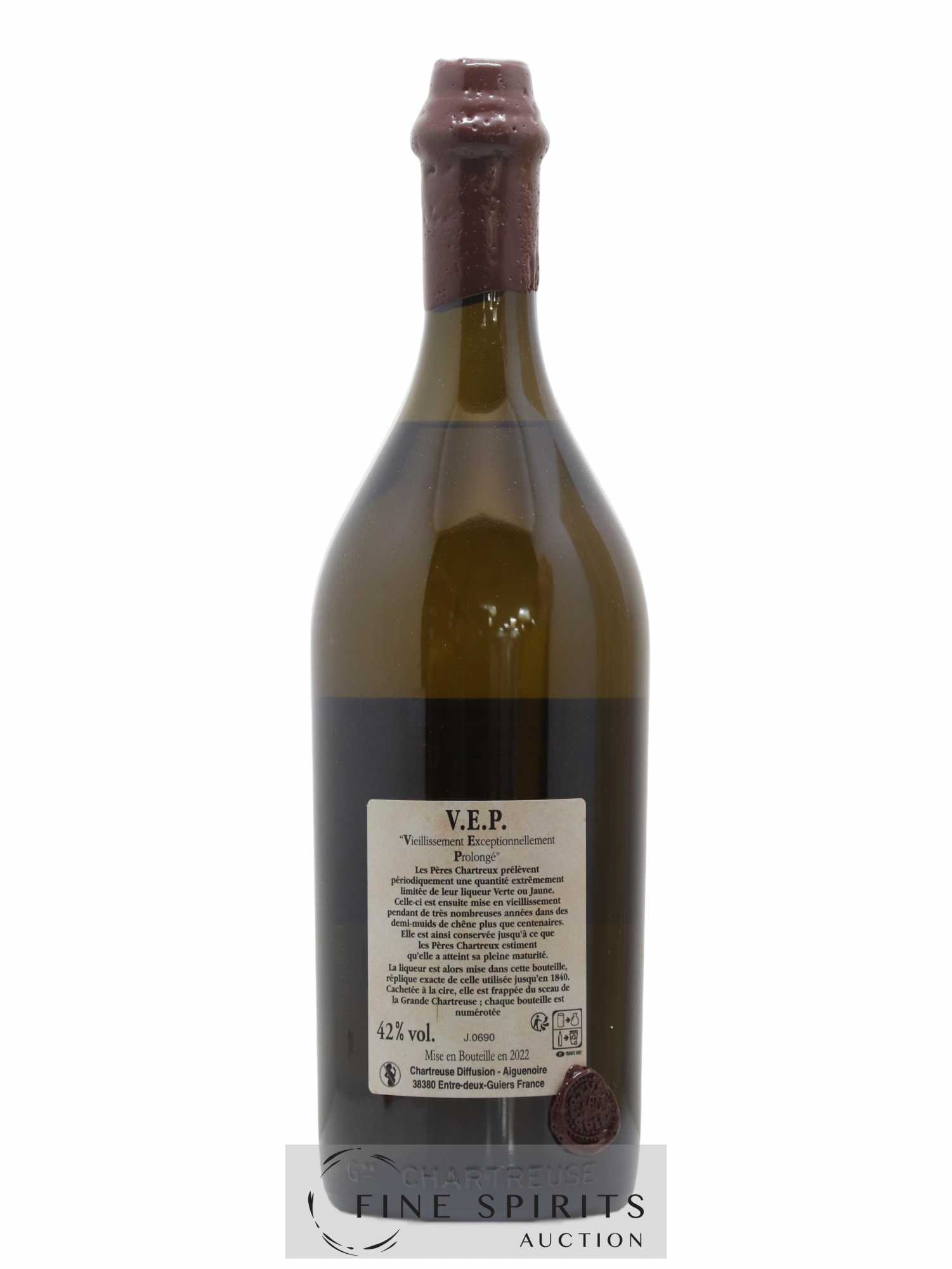 Chartreuse Of. Jaune V.E.P. Mise 2022 - Posten von 1 Liter - 2