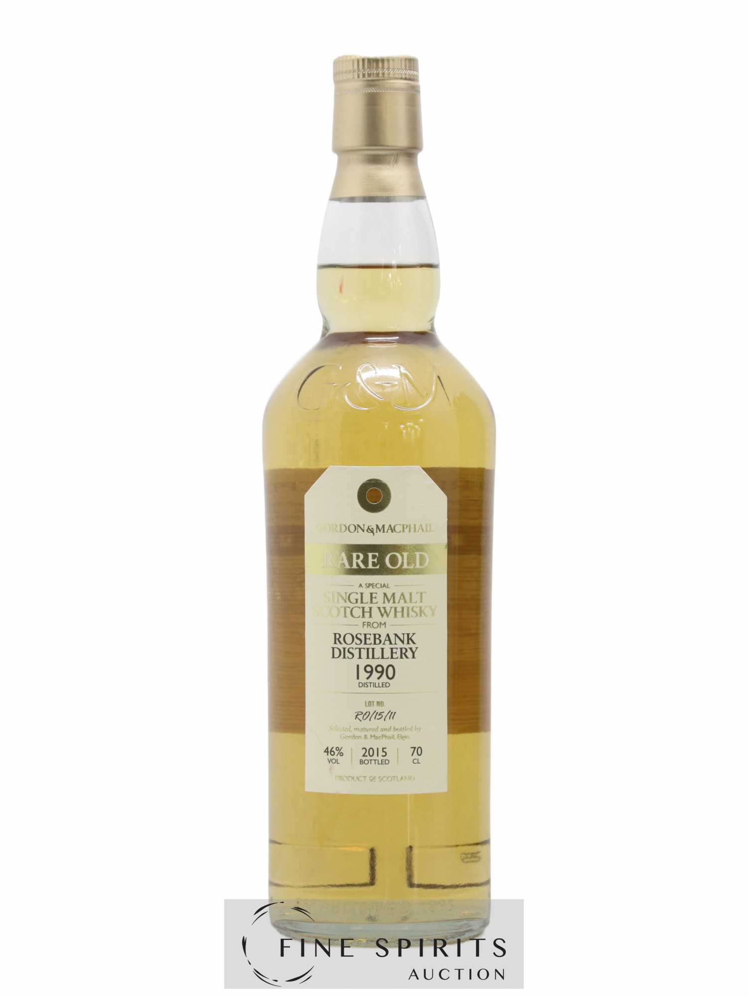 Rosebank 1990 Gordon & MacPhail Rare Old Lot n°R0-15-11 - bottled 2015 - Lot de 1 bouteille - 1