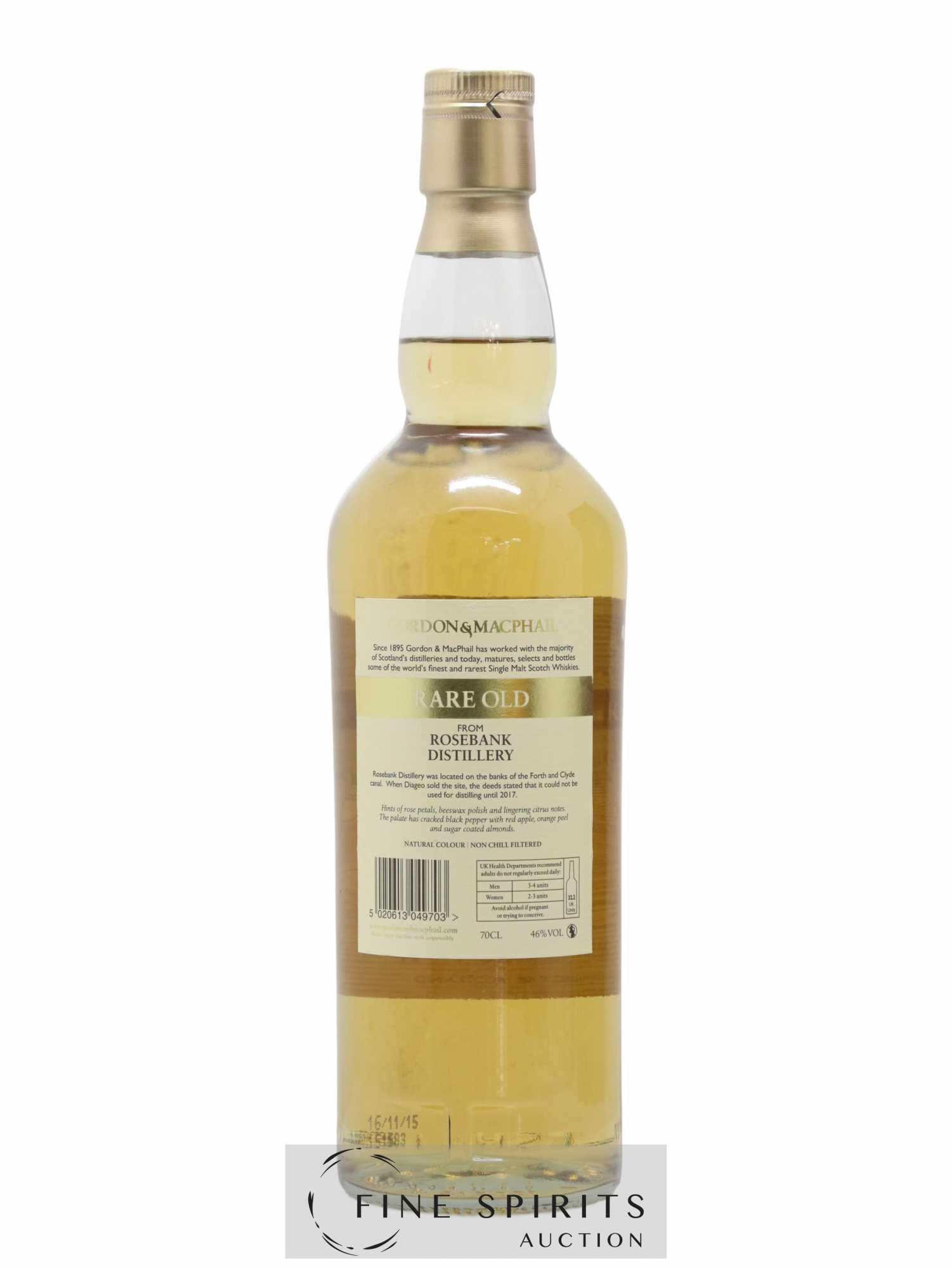 Rosebank 1990 Gordon & MacPhail Rare Old Lot n°R0-15-11 - bottled 2015 - Lot de 1 bouteille - 2