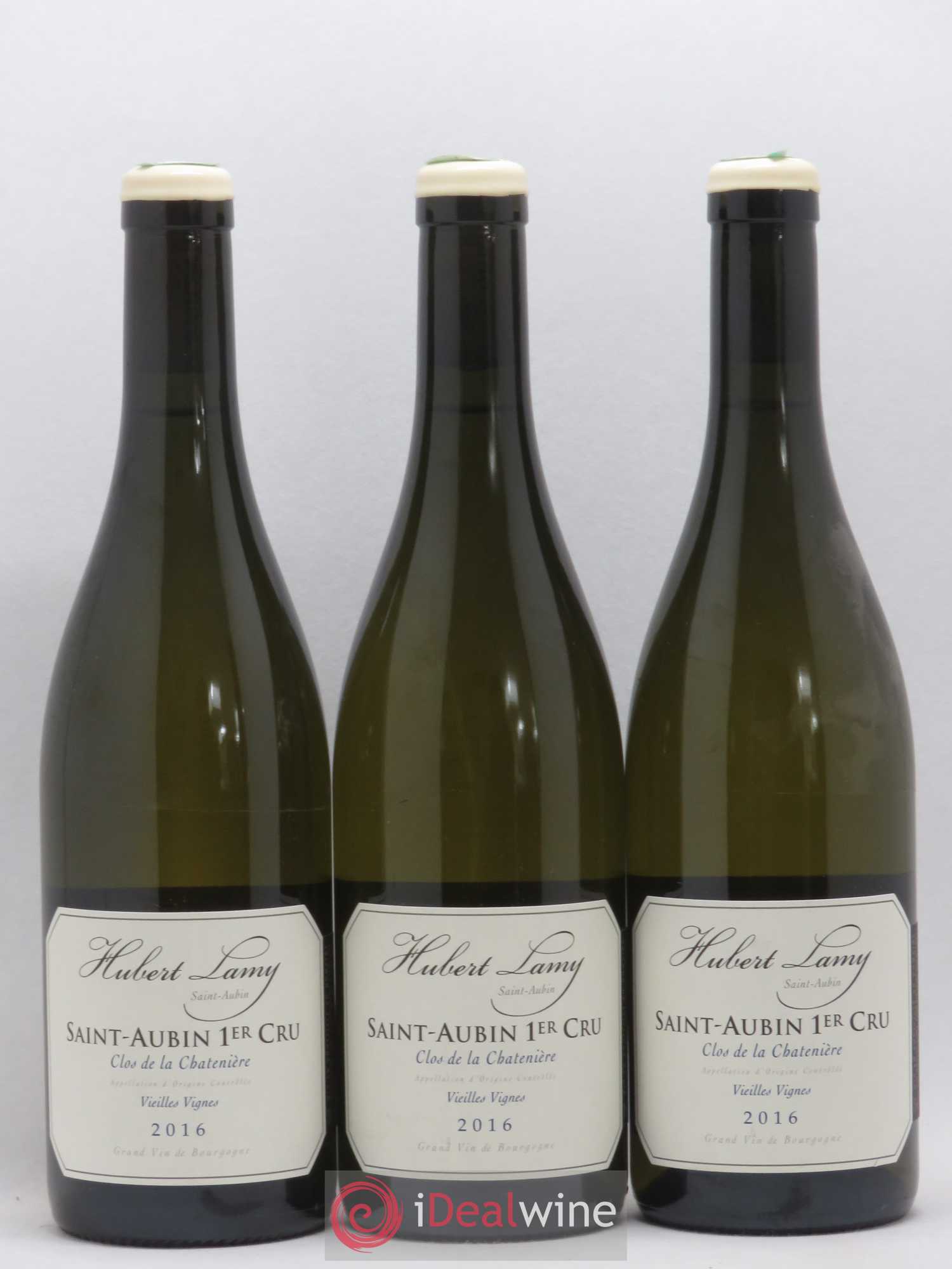 Saint-Aubin 1er Cru Clos de la Chatenière Vieilles Vignes Hubert Lamy 2016 - Lot de 3 bouteilles - 0