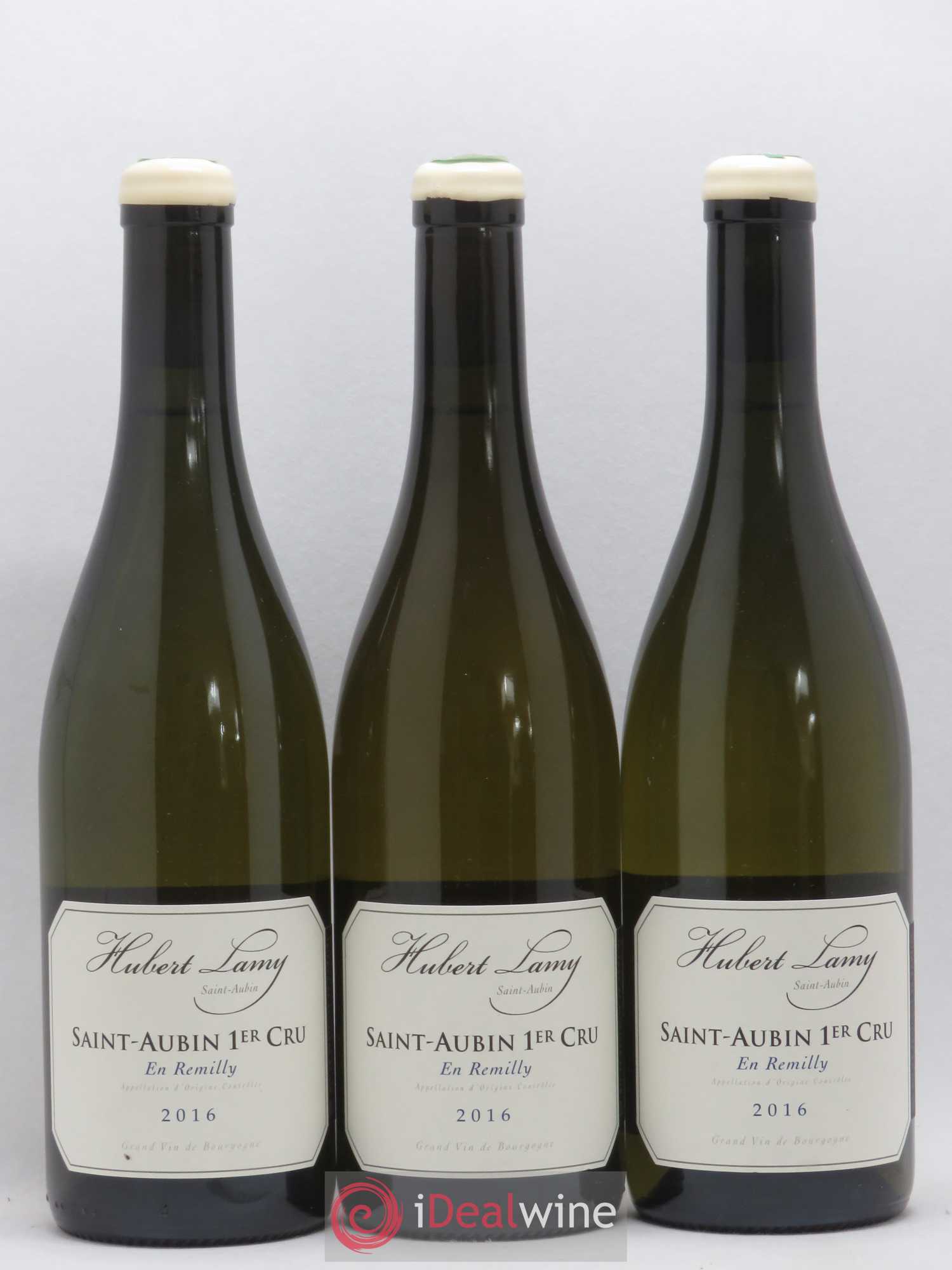 Saint-Aubin 1er Cru En Rémilly Hubert Lamy 2016 - Lot de 3 bouteilles - 0