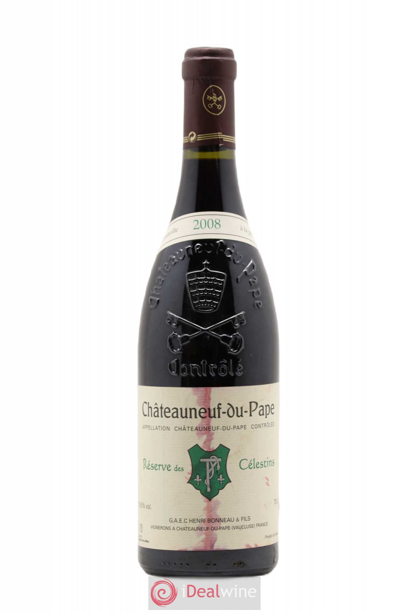 Châteauneuf-du-Pape Réserve des Célestins Henri Bonneau & Fils 2008 - Lot de 1 bouteille - 0