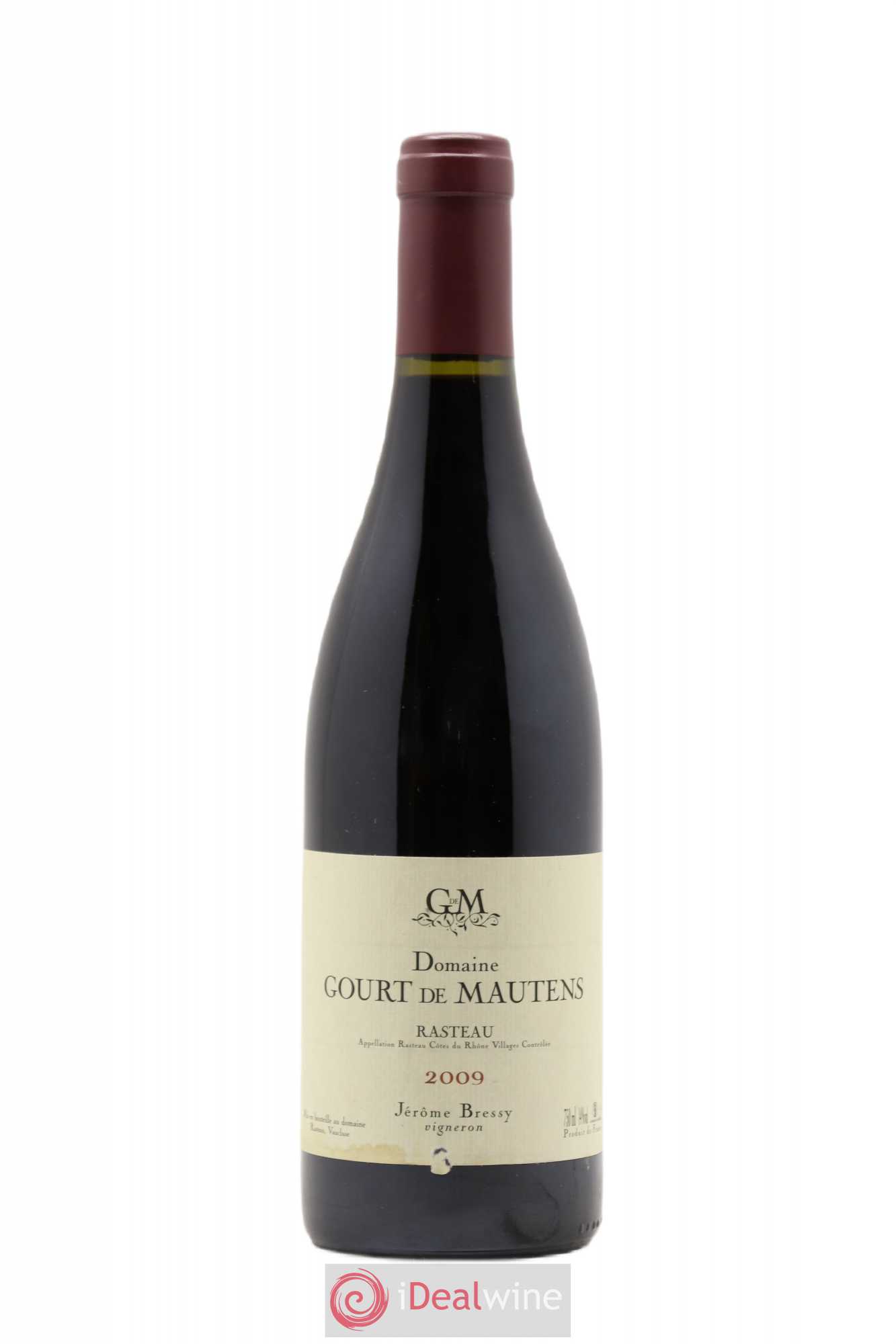 Rasteau Domaine Gourt de Mautens - Jérôme Bressy 2009 - Lot de 1 bouteille - 0