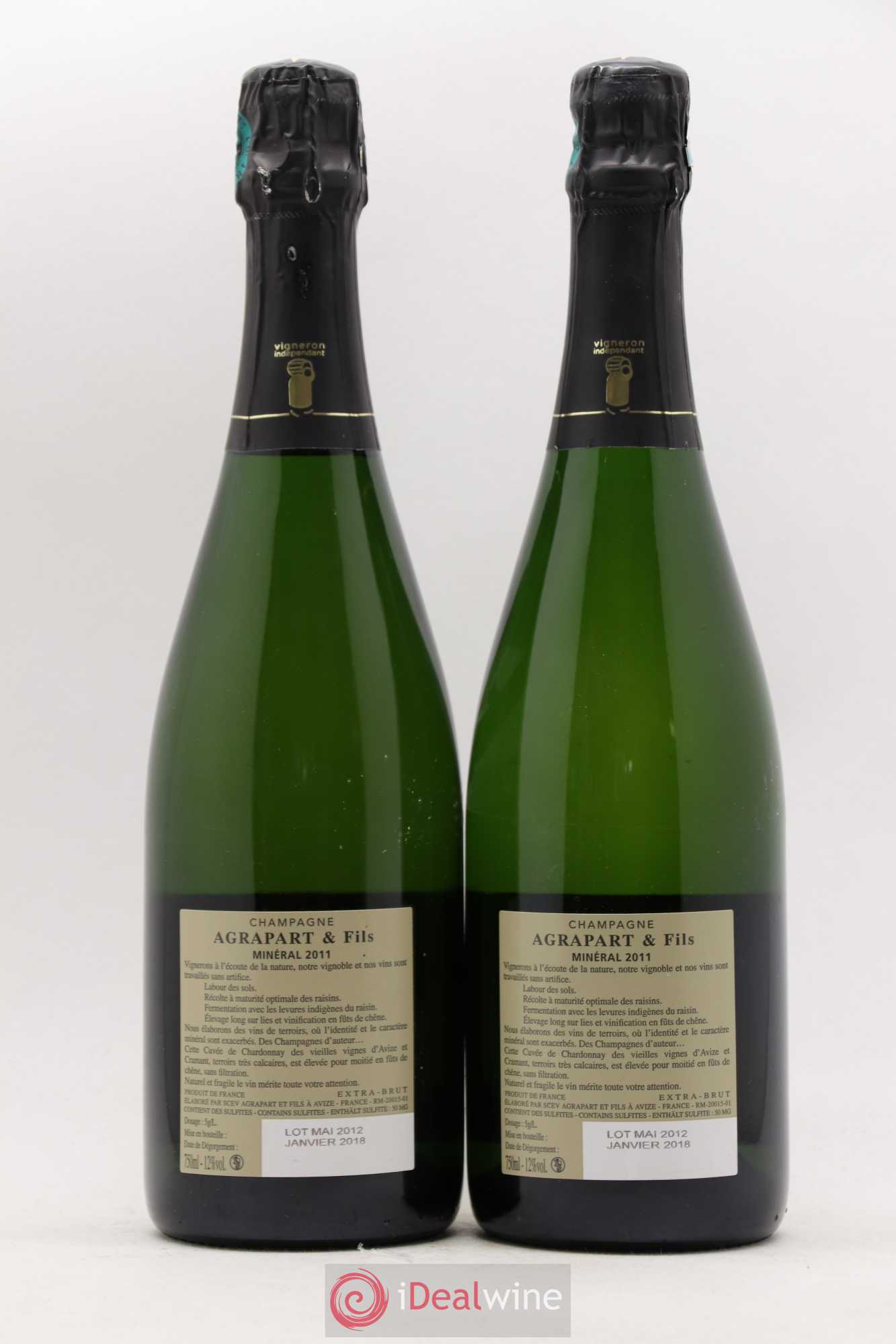 Minéral Blanc de Blancs Extra-Brut Agrapart & Fils 2011 - Lot de 2 bouteilles - 1