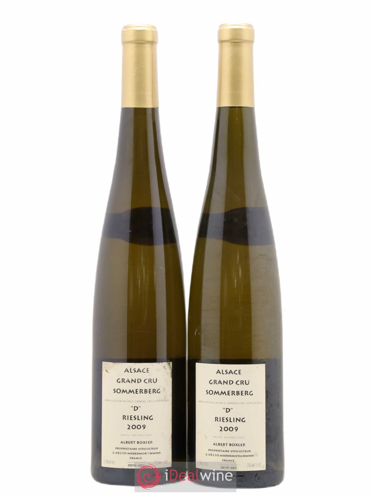 Alsace Riesling Grand Cru Sommerberg D Albert Boxler 2009 - Lot de 2 bouteilles - 1