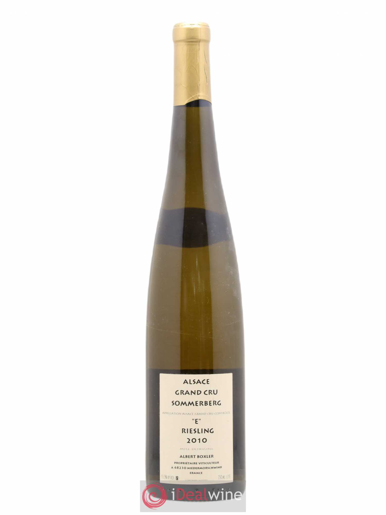 Alsace Riesling Grand Cru Sommerberg Albert Boxler E 2010 - Lot de 1 bouteille - 1