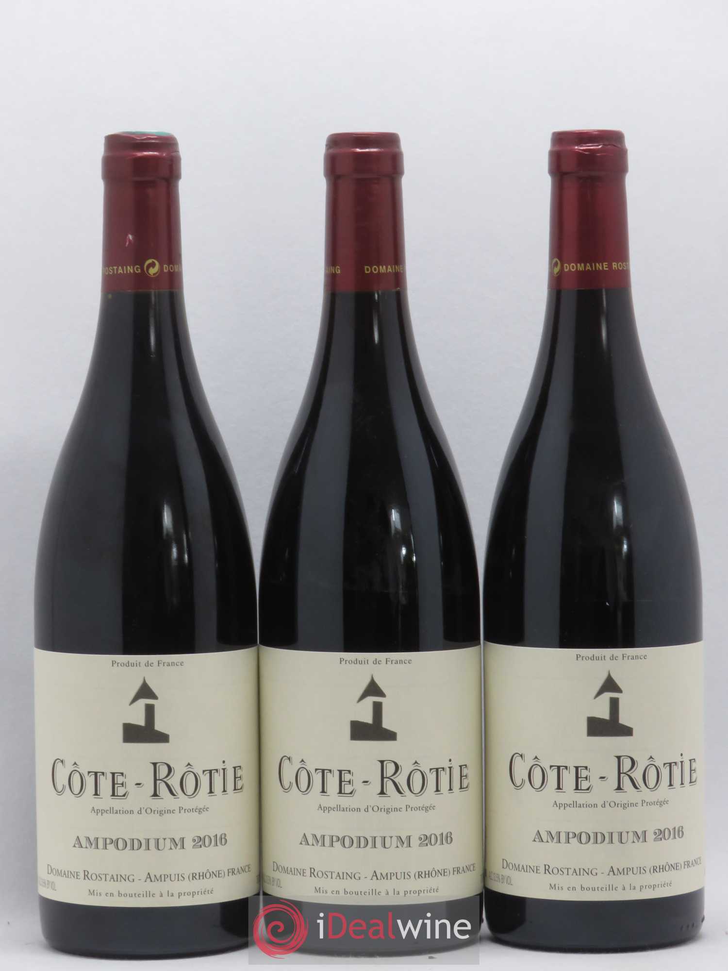 Côte-Rôtie Ampodium René Rostaing 2016 - Lot of 3 bottles - 0