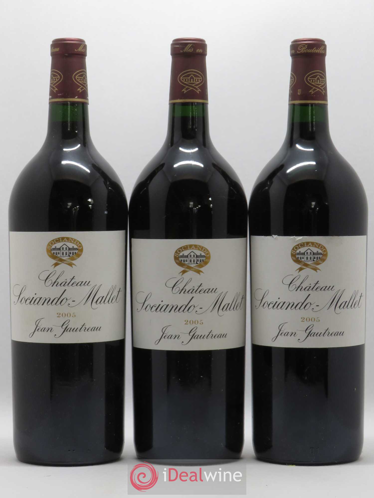 Château Sociando Mallet 2005 - Lot de 6 magnums - 2