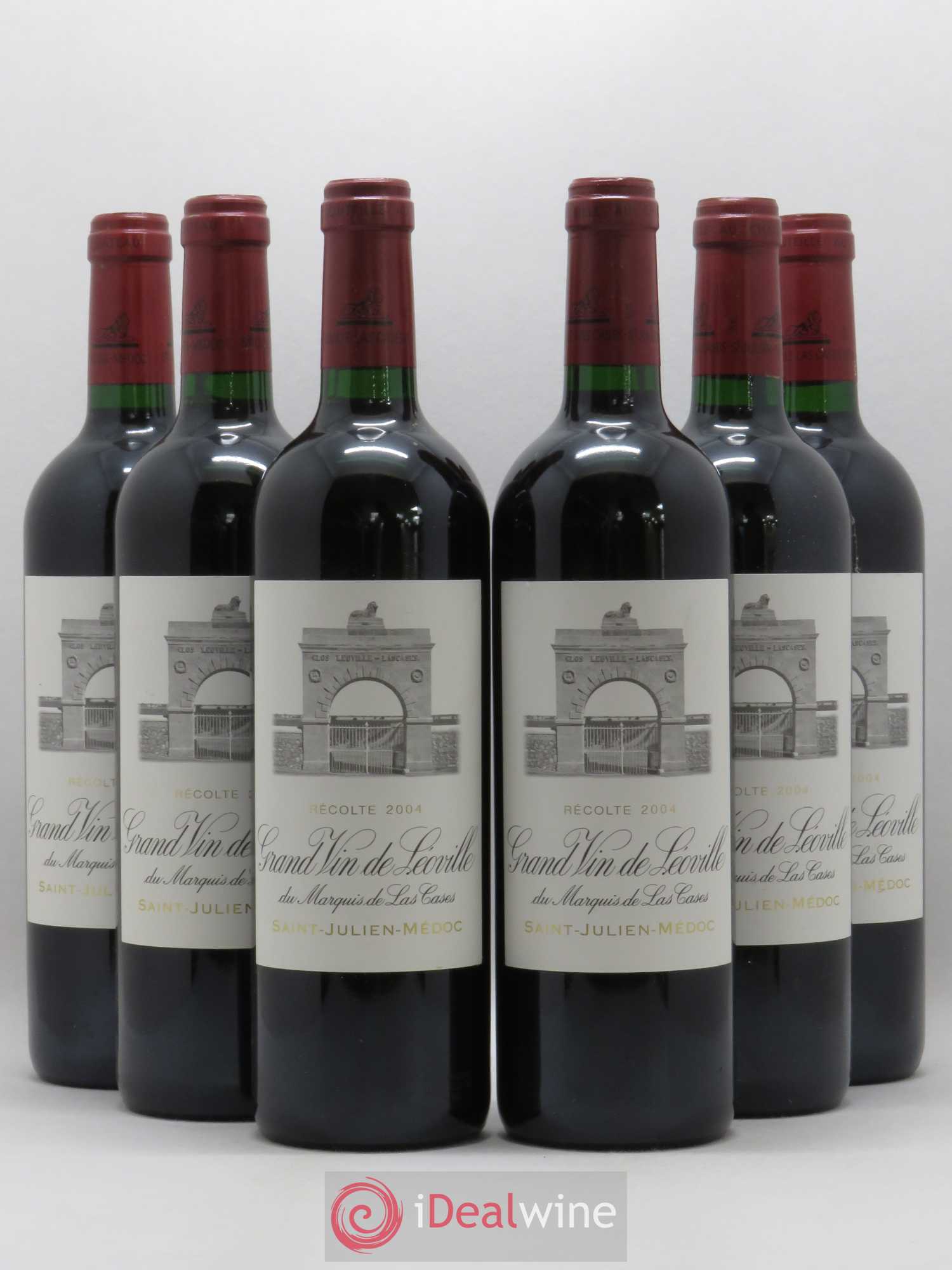 Château Léoville Las Cases 2ème Grand Cru Classé 2004 - Lot de 6 bouteilles - 0