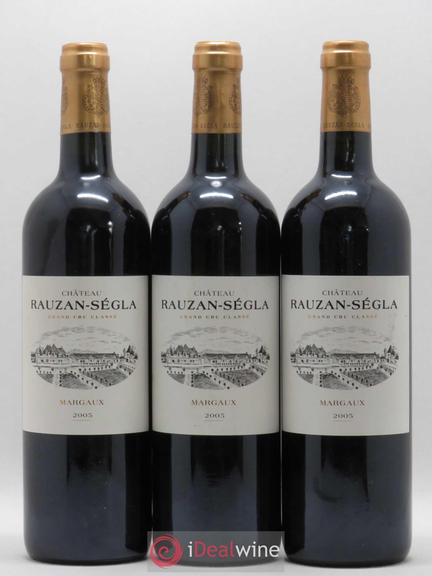 Château Rauzan Ségla Grand Cru Classé 2005 - Lot de 3 bouteilles - 0